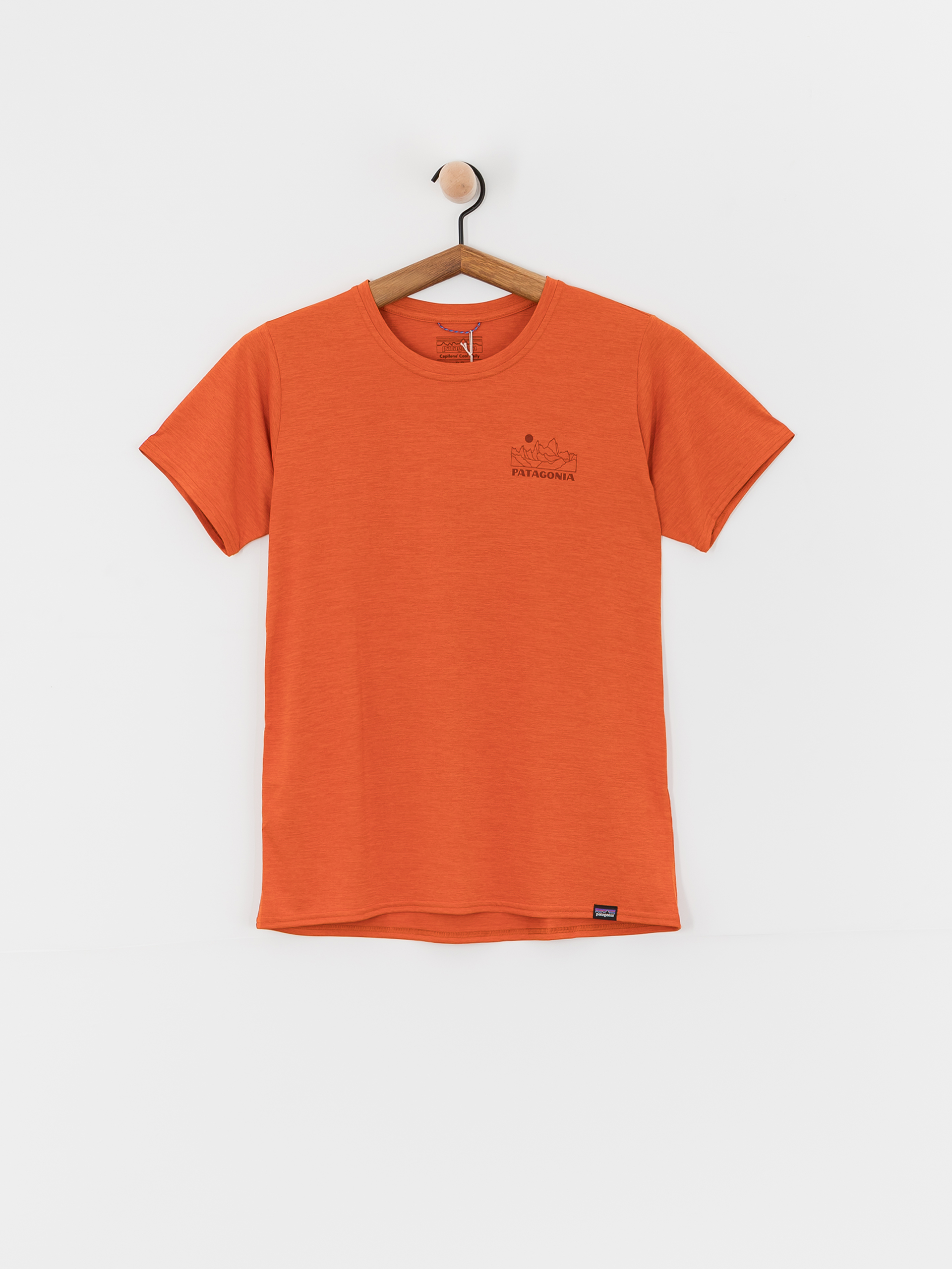 Patagonia T-Shirt Cap Cool Daily Graphic Lands Wmn (trailways redtail rust x dye)