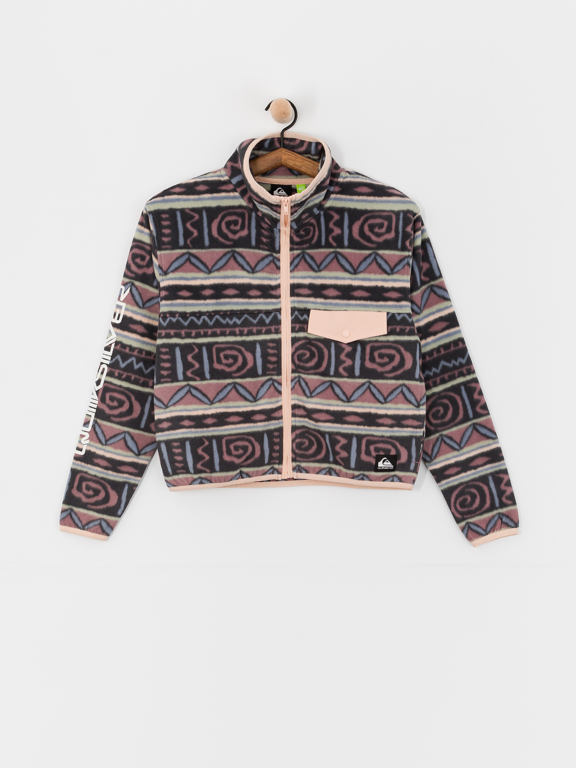 Quiksilver Fleece Uni FZ Polar Fleece Wmn multicolor grape shake heritage stripe 64