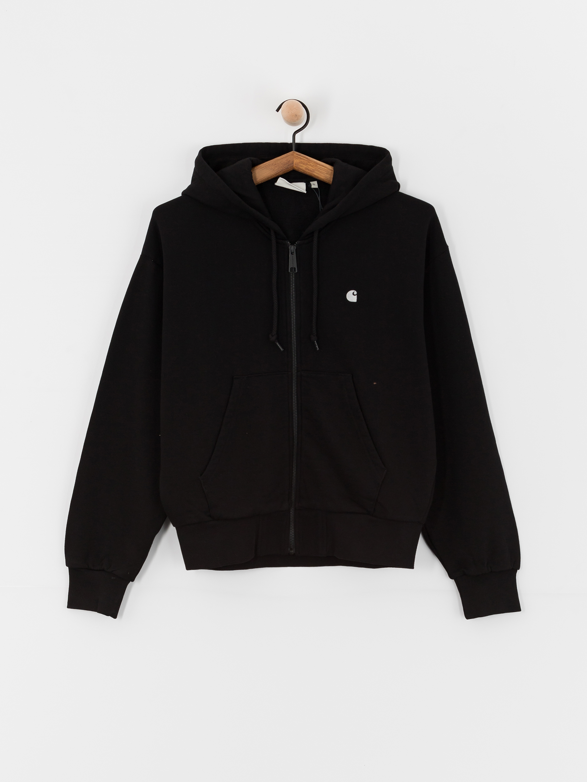 Carhartt WIP Hoodie Casey ZHD Wmn - black (black/silver)
