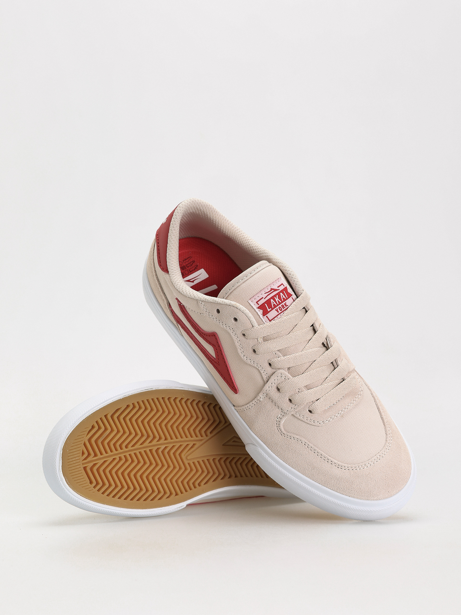Lakai York Shoes (white red)