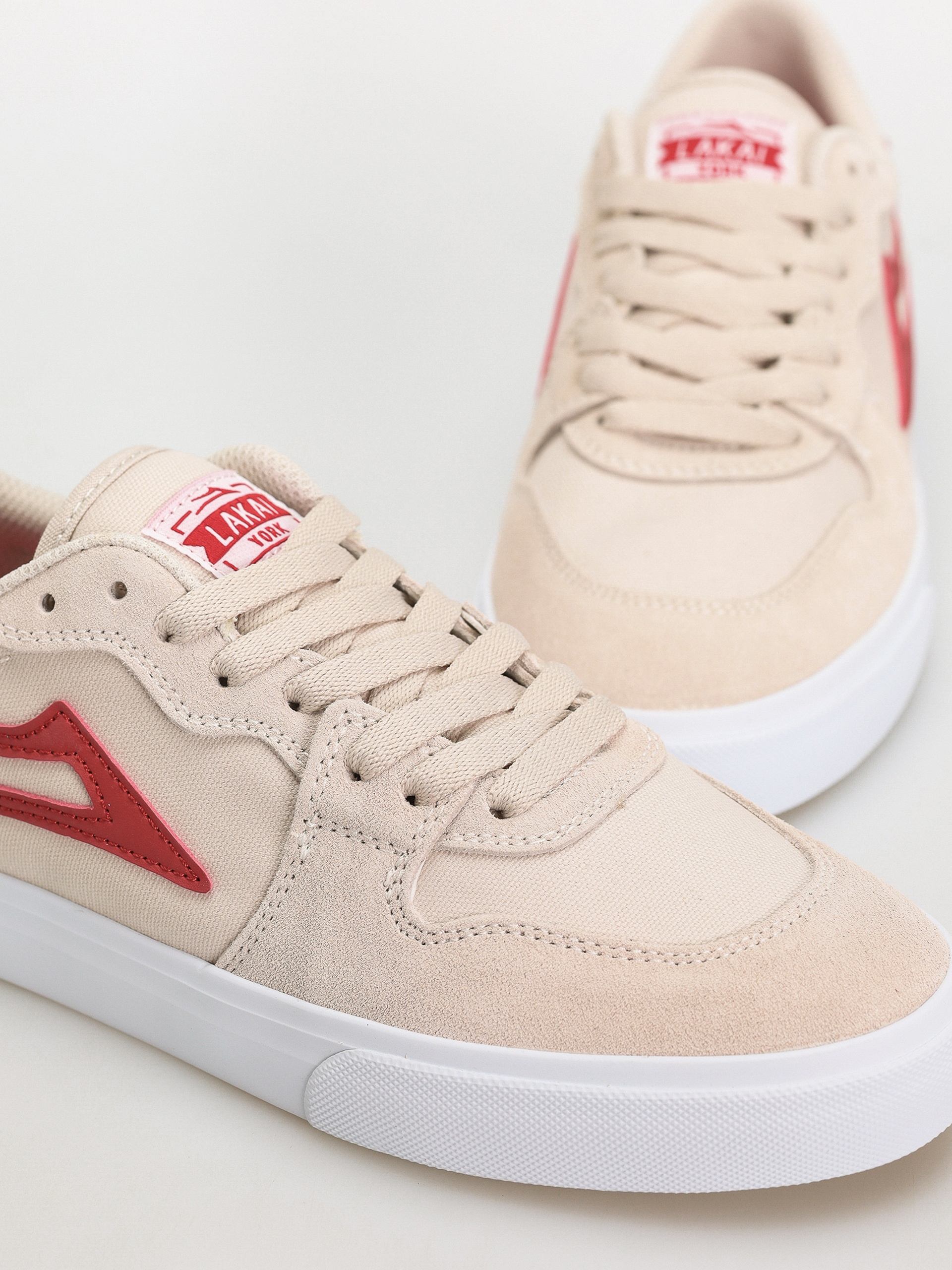 Lakai York Shoes (white red)