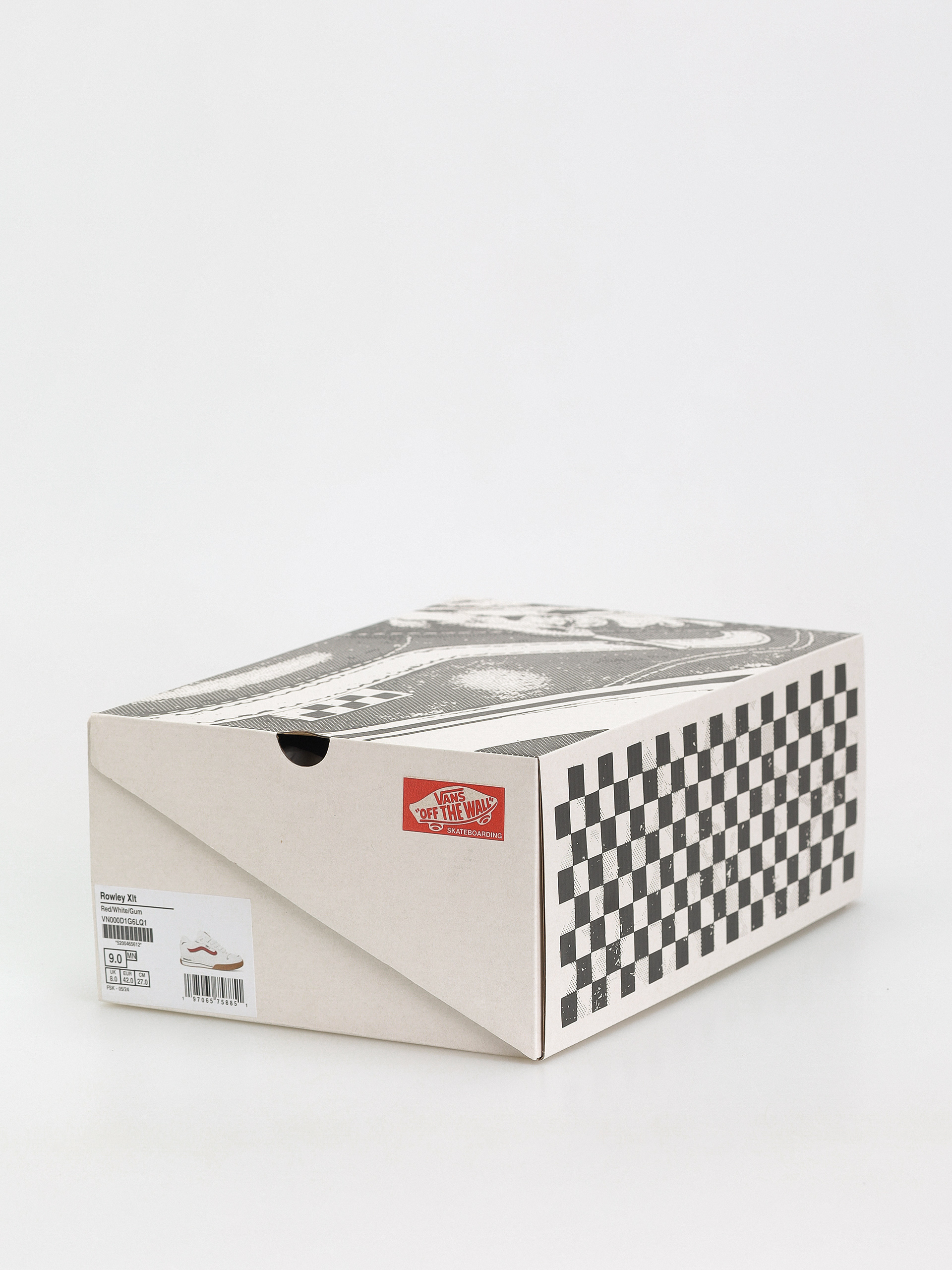 Red vans in box hotsell