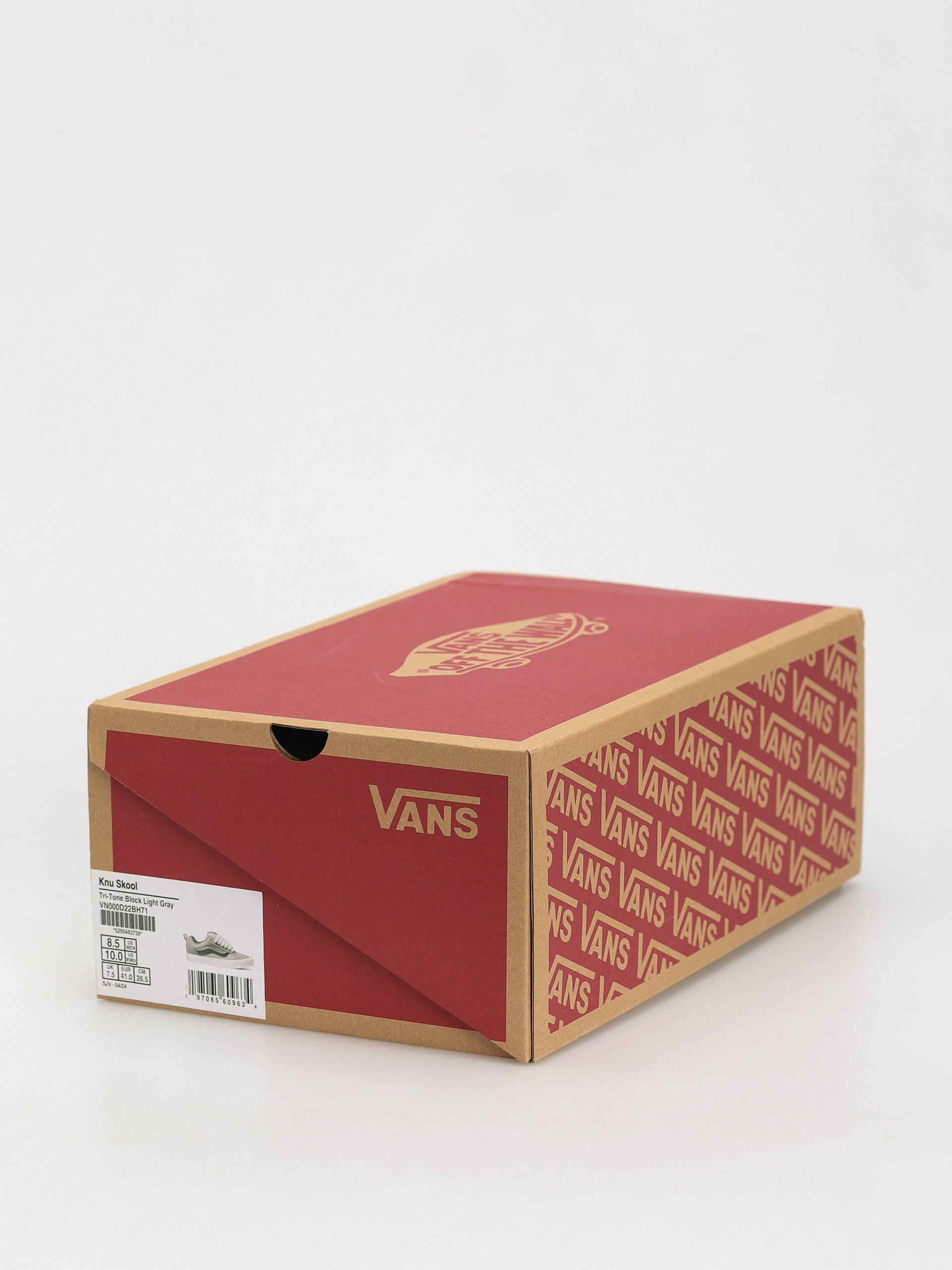 Vans Knu Skool Shoes (tri-tone block light gray)