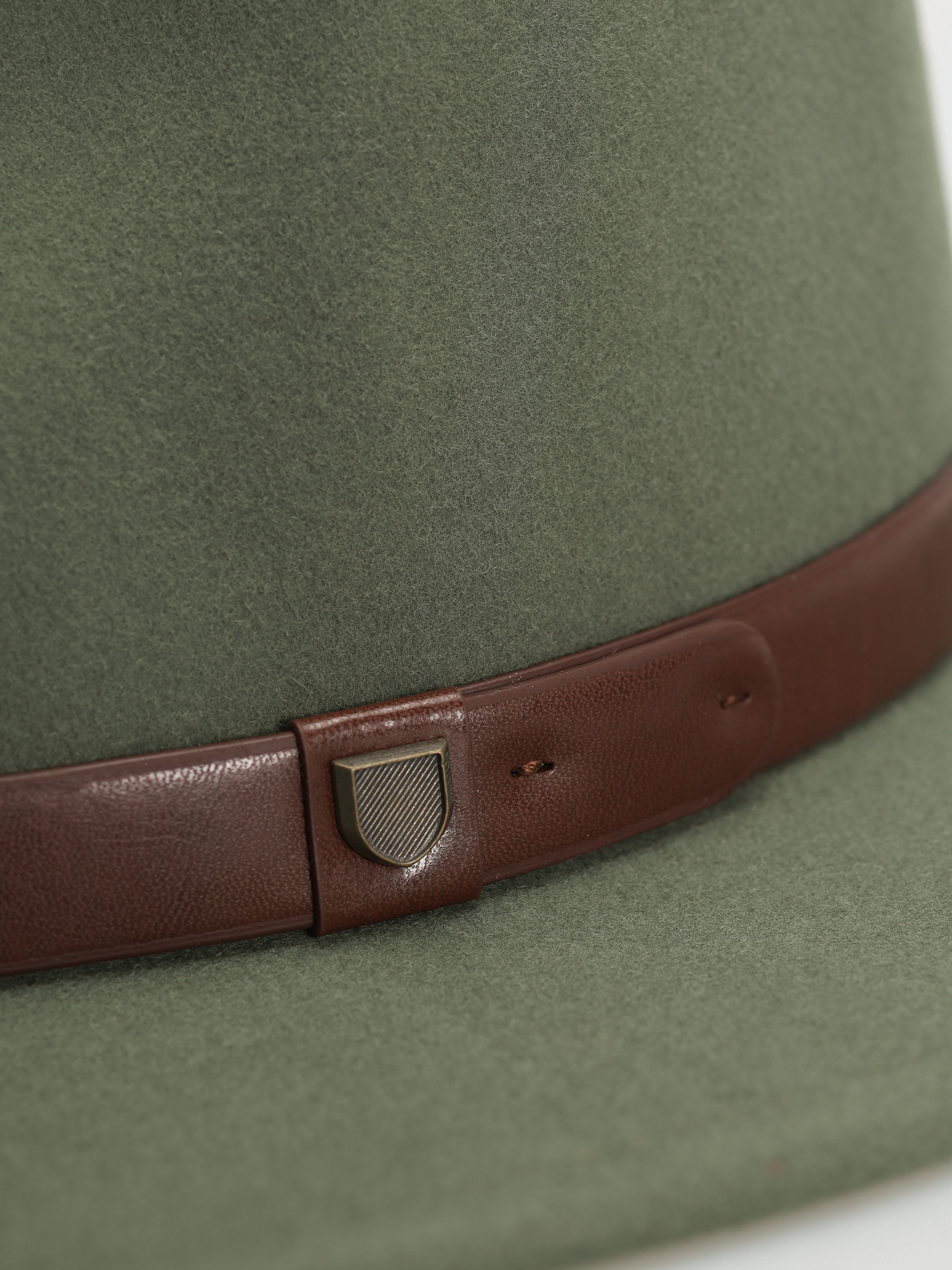 Brixton Messer Fedora Hat (light moss)