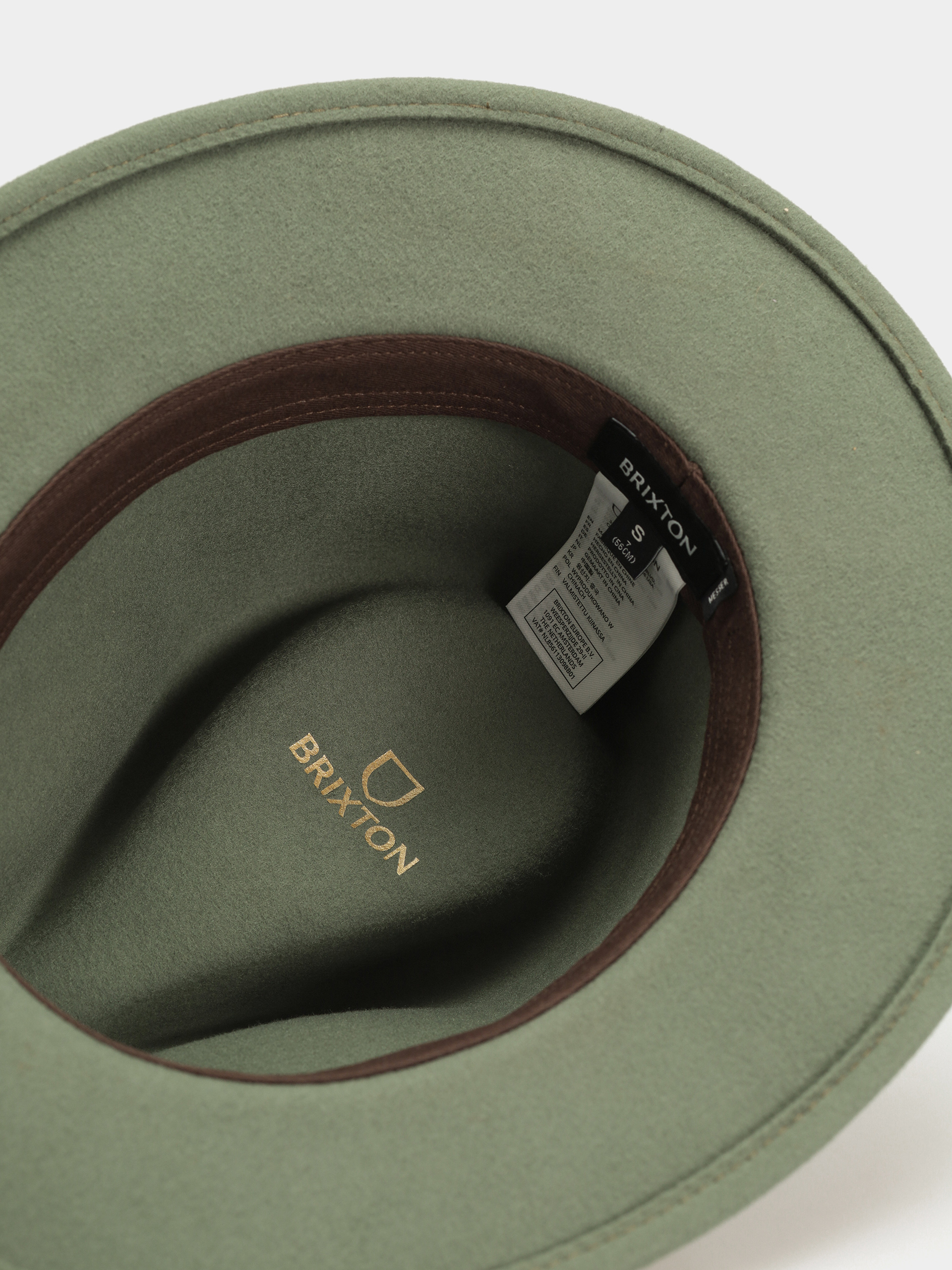 Brixton Messer Fedora Hat (light moss)