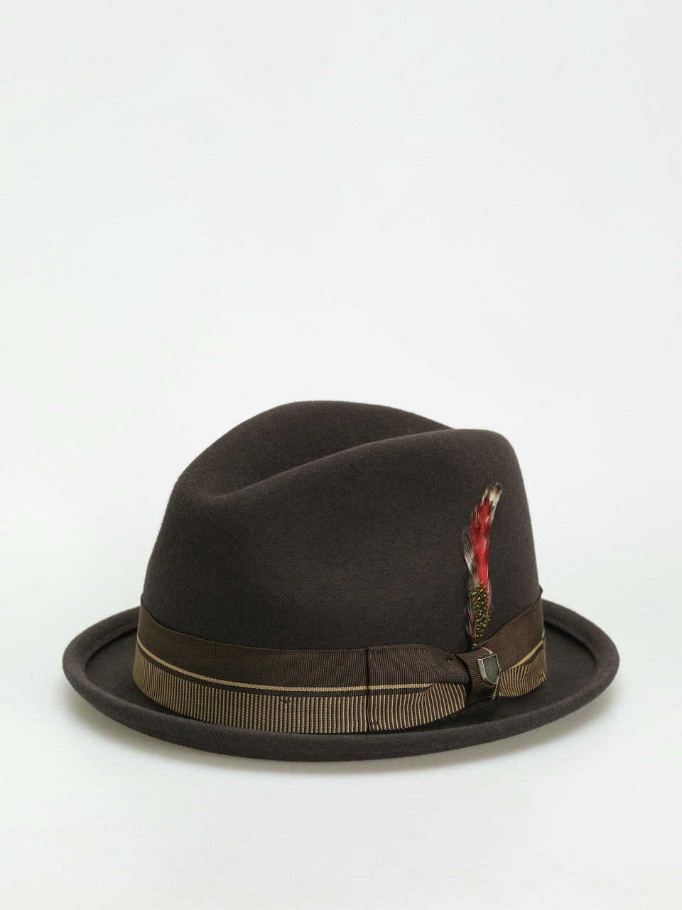 Brixton 20Th Anniversary Gain Fedora Hat (chocolate/gold)