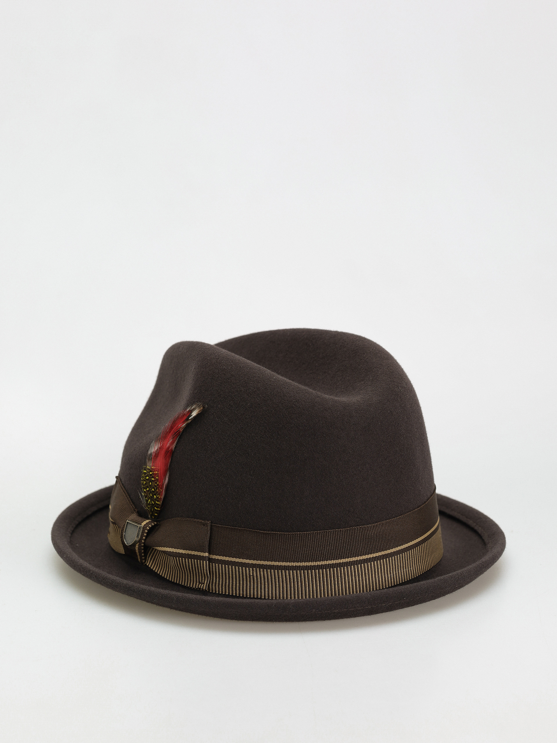 Brixton 20Th Anniversary Gain Fedora Hat (chocolate/gold)