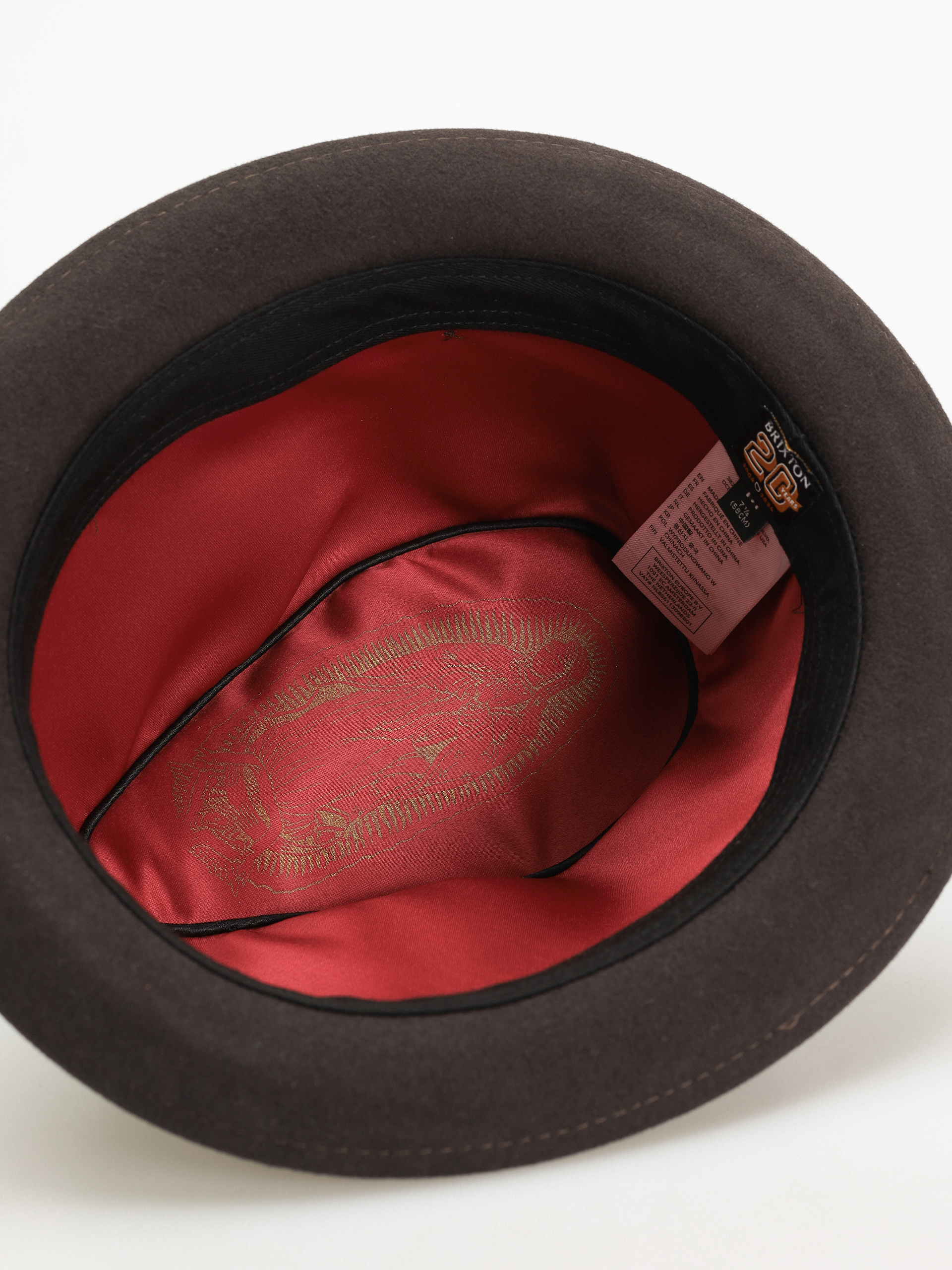 Brixton 20Th Anniversary Gain Fedora Hat (chocolate/gold)