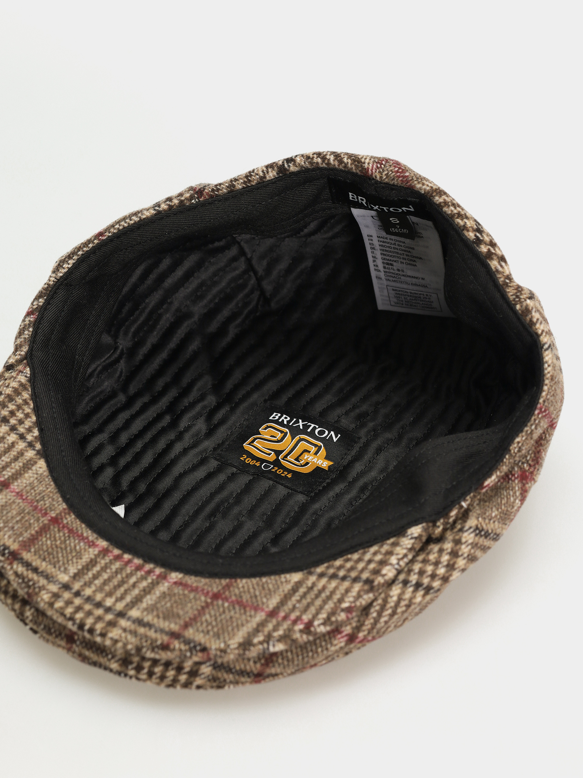 Brixton 20Th Anniversary Hooligan Snap Cap (brown plaid)