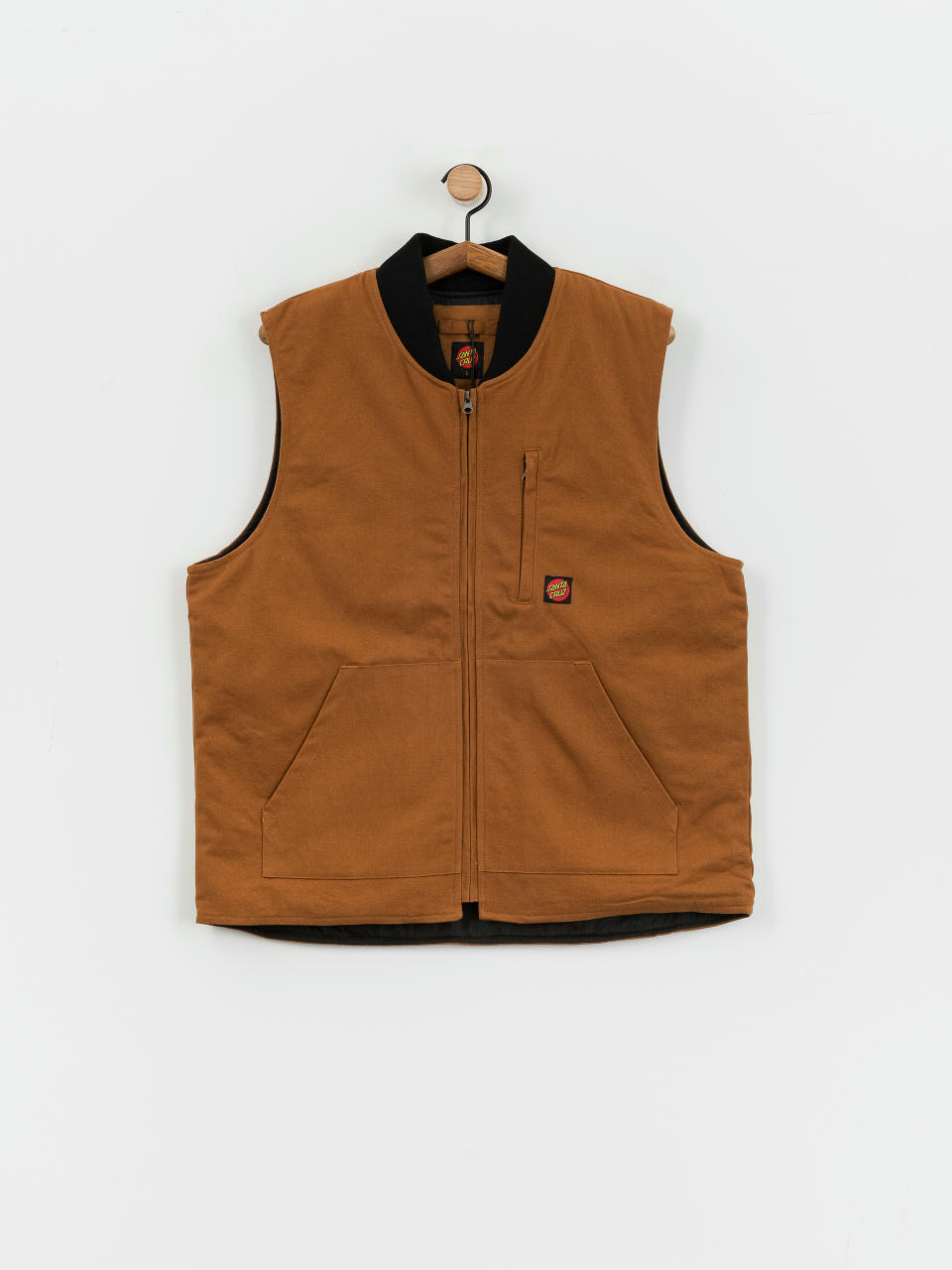 Santa Cruz Classic Label Vest Jacket (biscuit)