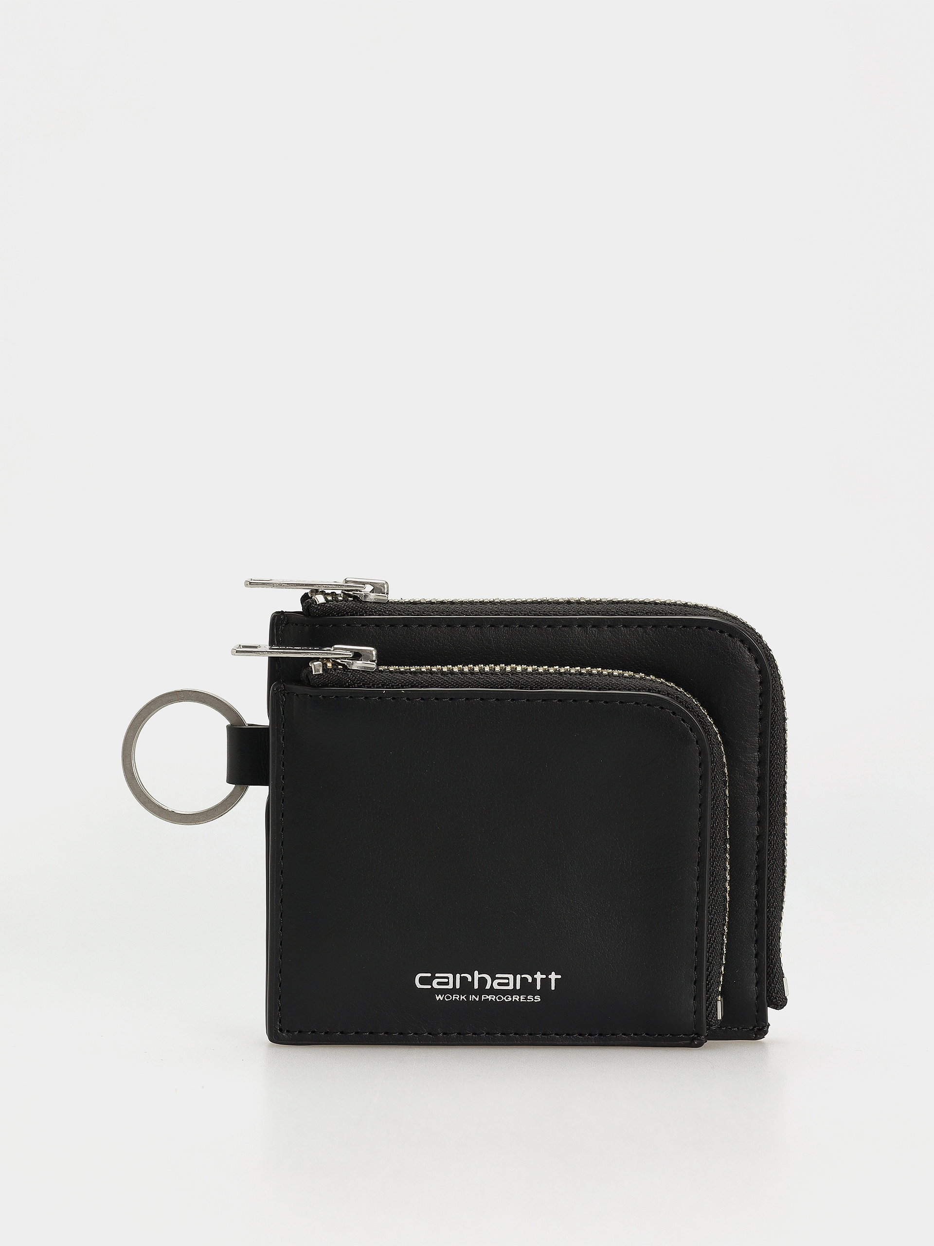 Carhartt WIP Geldbörse Double Vegas Zip (black/silver)