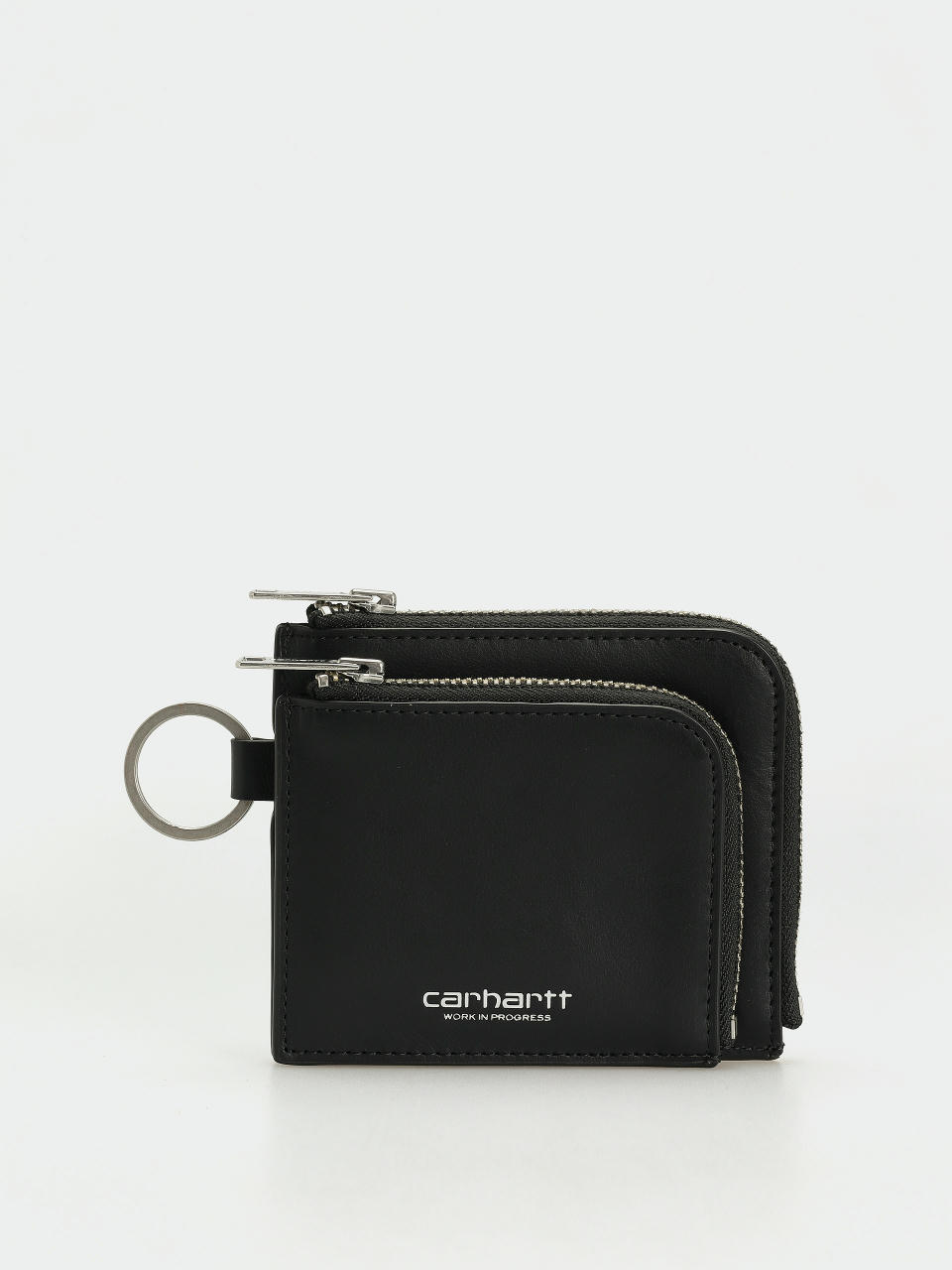 Carhartt WIP Wallet Double Vegas Zip (black/silver)