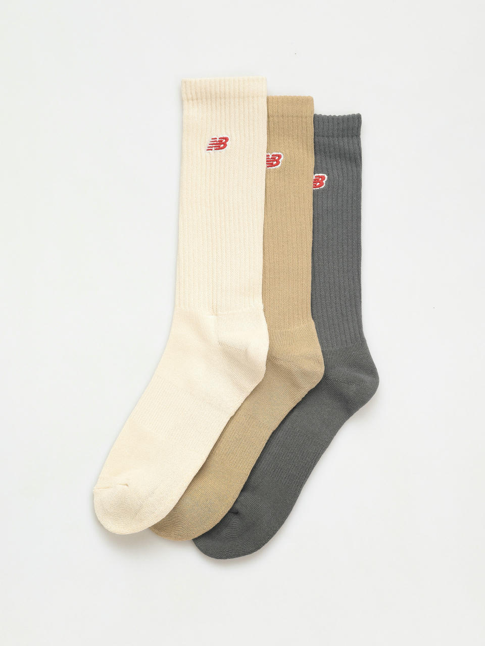 New Balance Socks Patch Logo Crew 3 Pk (assorted)