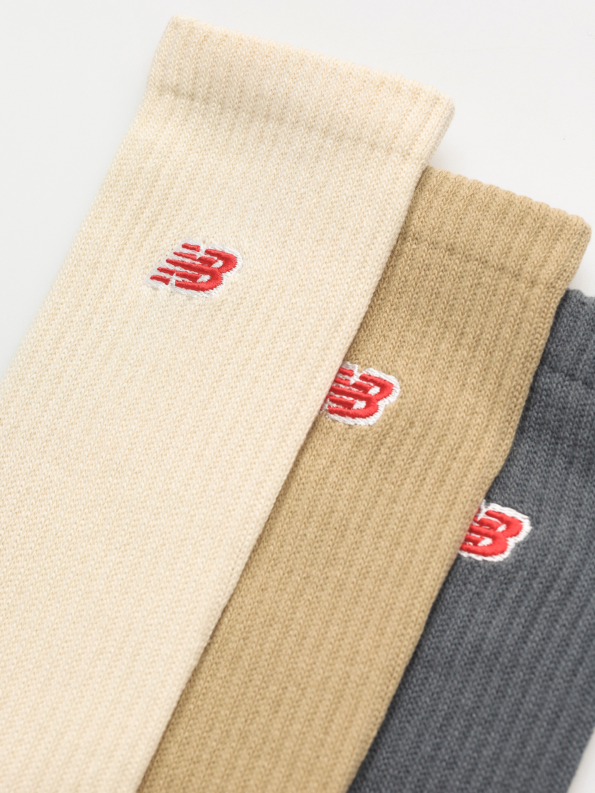 New Balance Socks Patch Logo Crew 3 Pk (assorted)