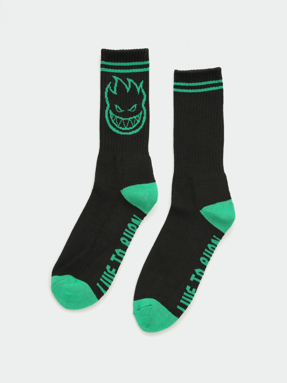 Spitfire Socken Big Head (black/green)