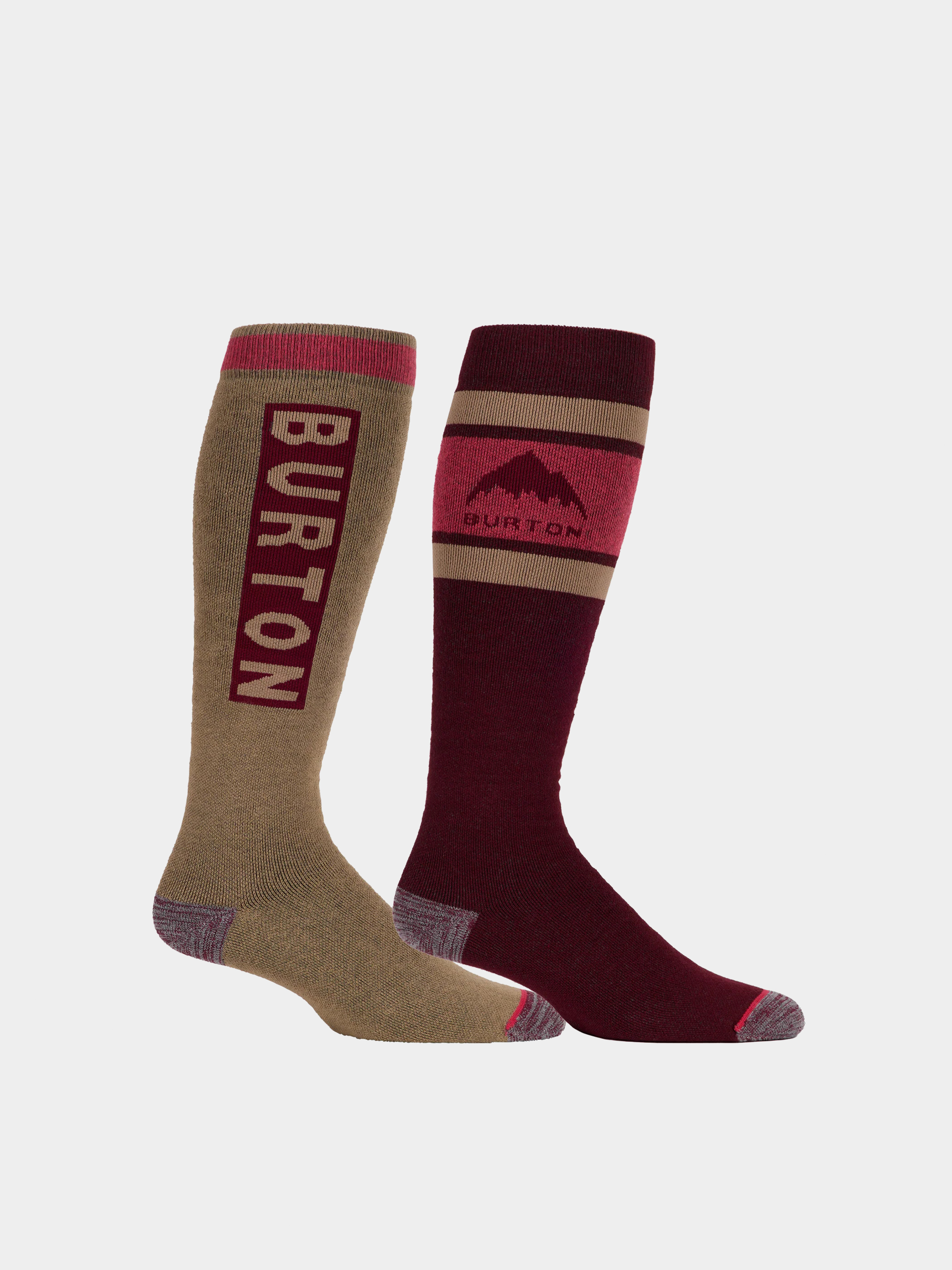 Burton Socks Weekend Midweight 2 Pack (deep red)