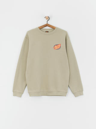 Santa Cruz Sweatshirt Oval Check Flame (stone grey)