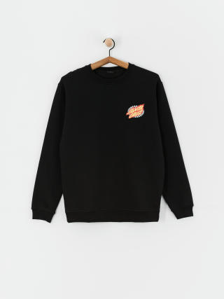 Santa Cruz Sweatshirt Oval Check Flame (black)