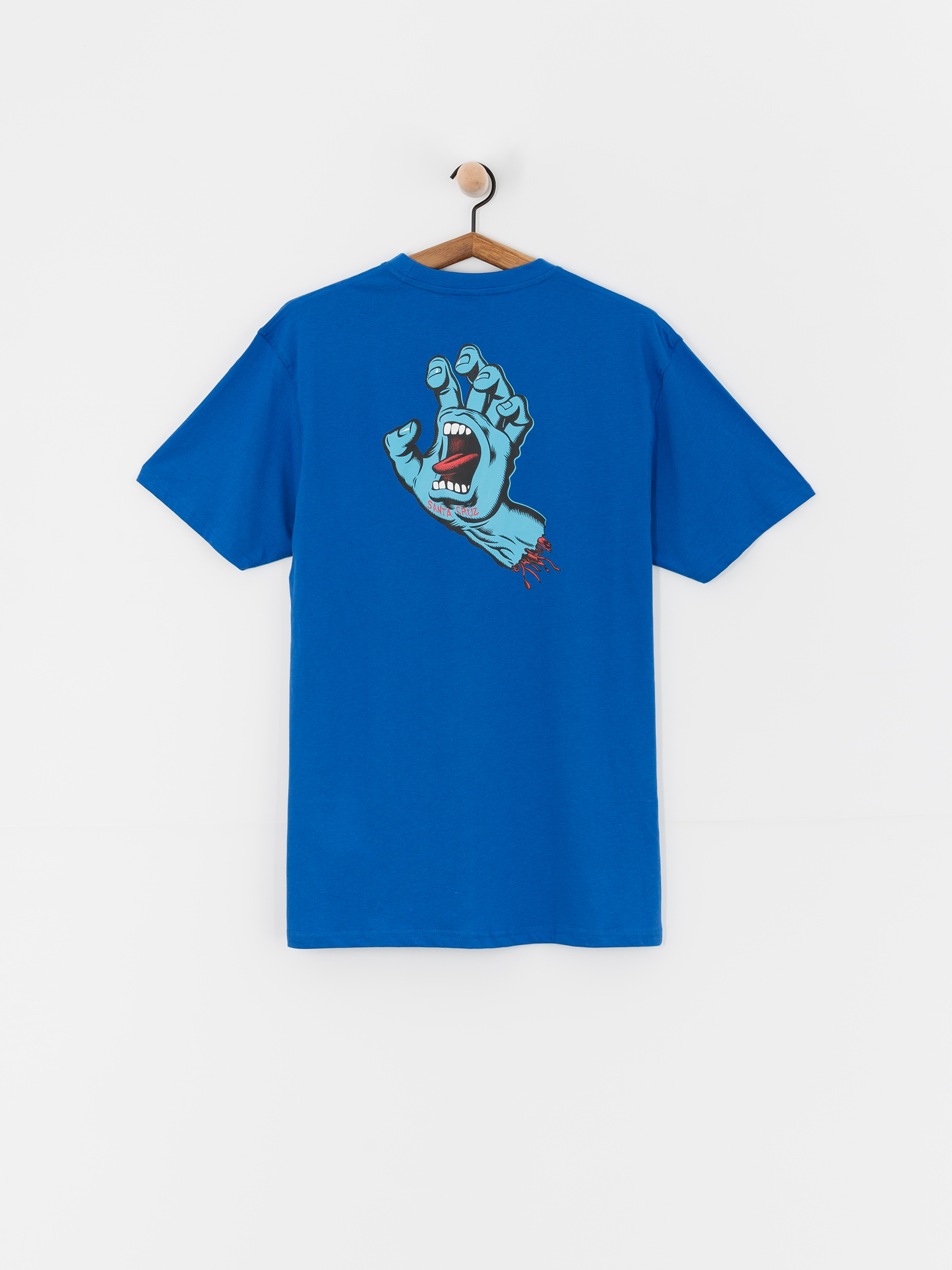 Santa Cruz Men's Off-White Graphic Tee – Screaming Hand Chest Print main image 0