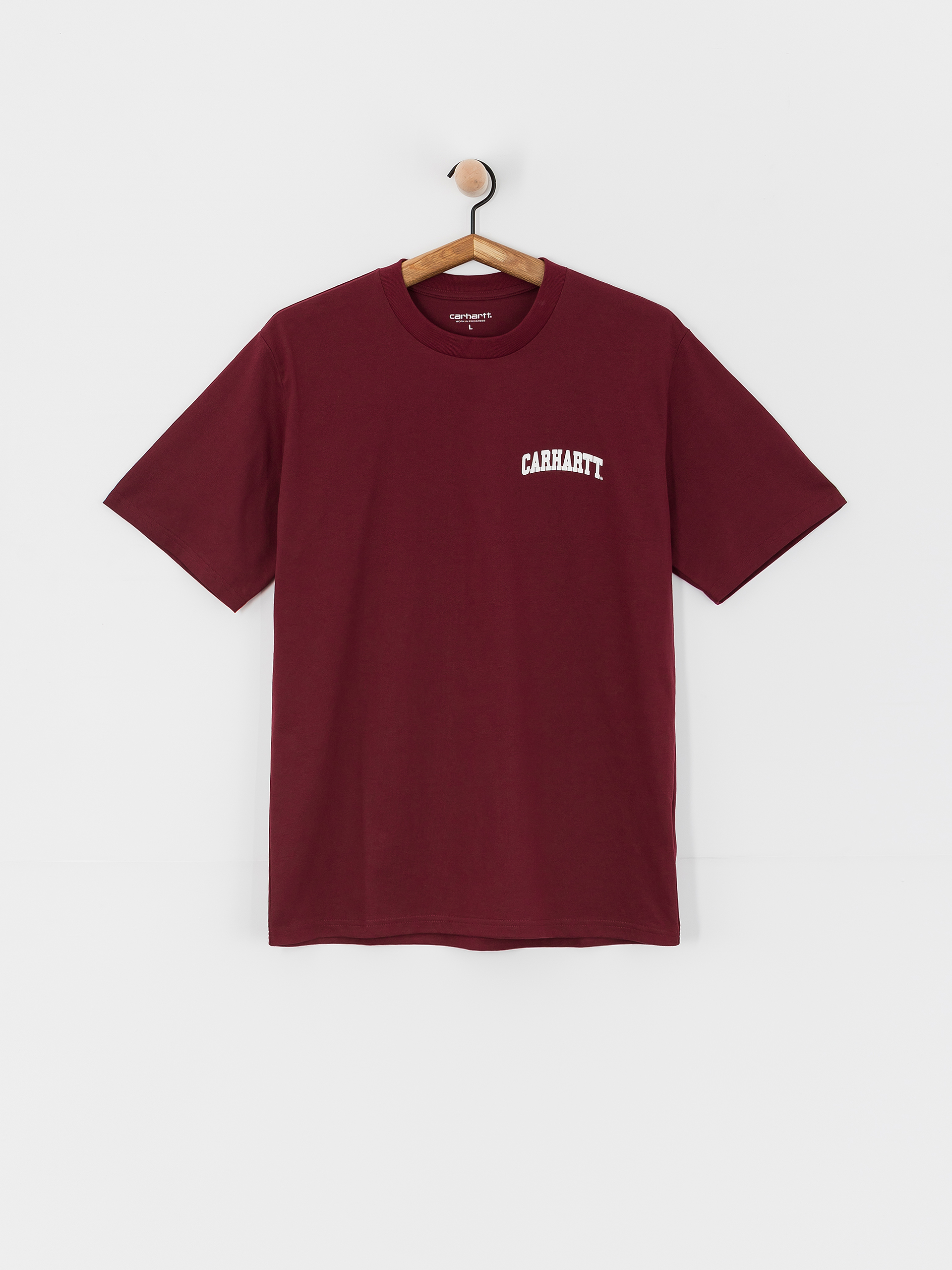 Carhartt WIP University Script T-Shirt (malbec/white)