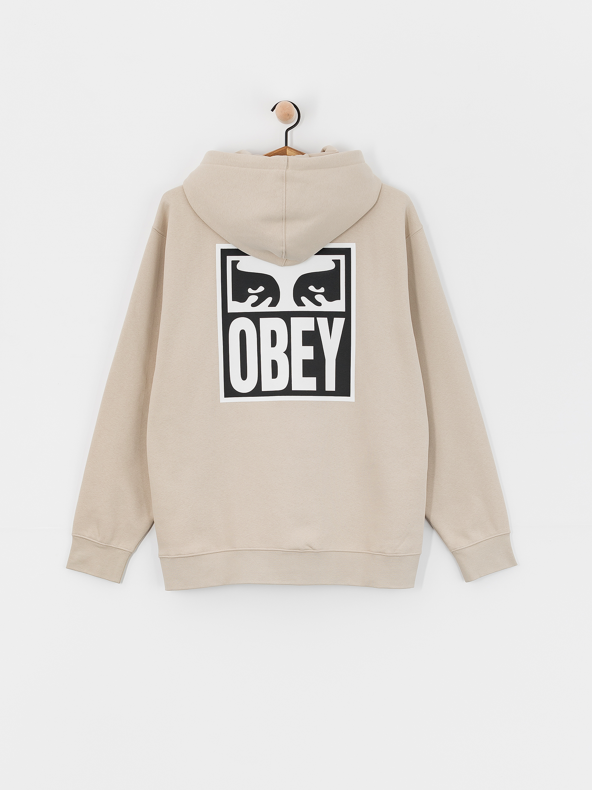 OBEY Eyes Icon HD Hoodie (silver grey)