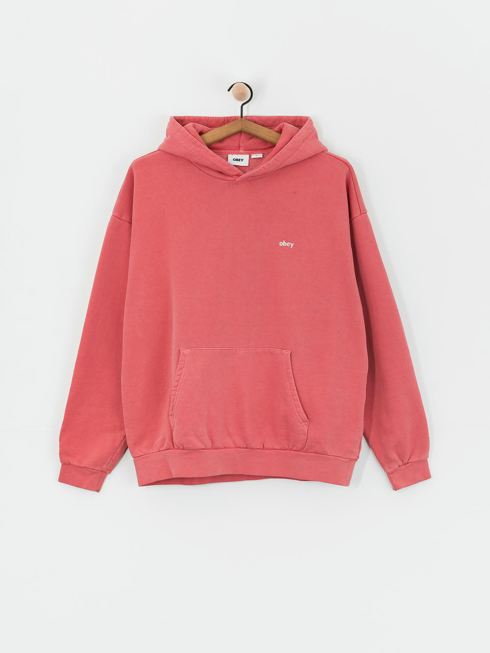 OBEY Lowercase Pigment HD Hoodie (pigment mineral red)