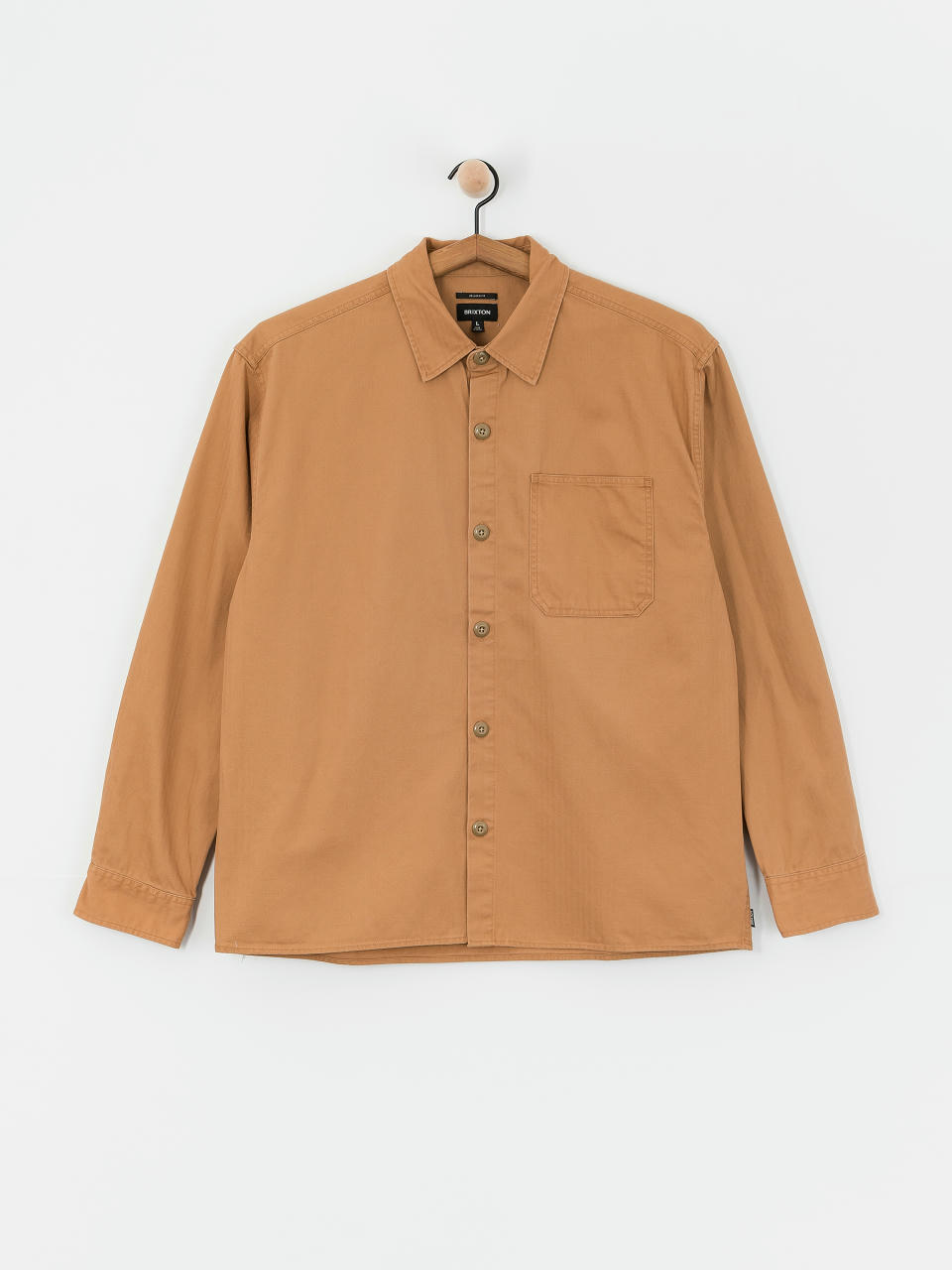 Brixton Selden Overshirt Shirt (tobacco brown worn wash)