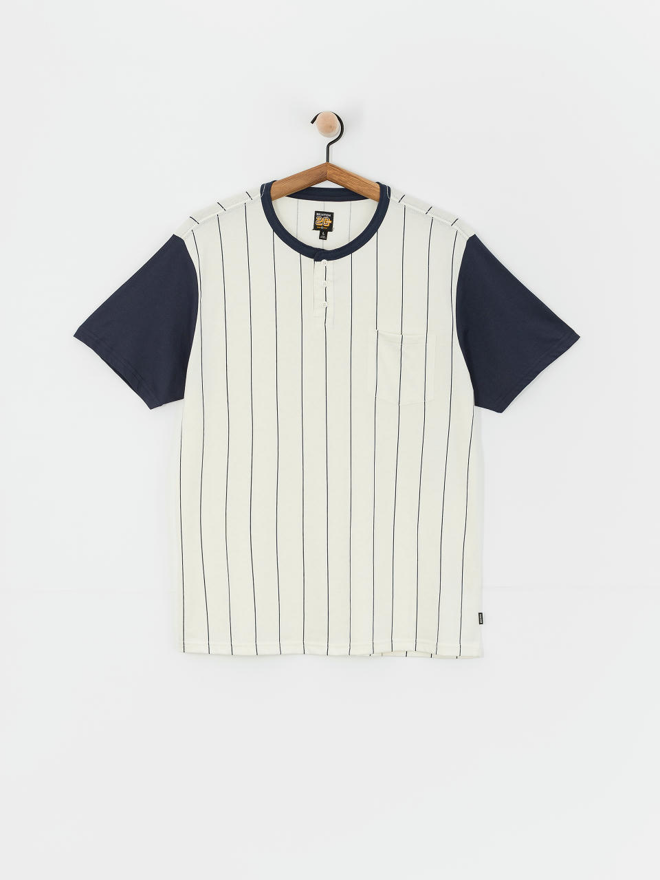 Brixton 20Th Anniversary Detroit Pkt T-Shirt (off white/washed navy)