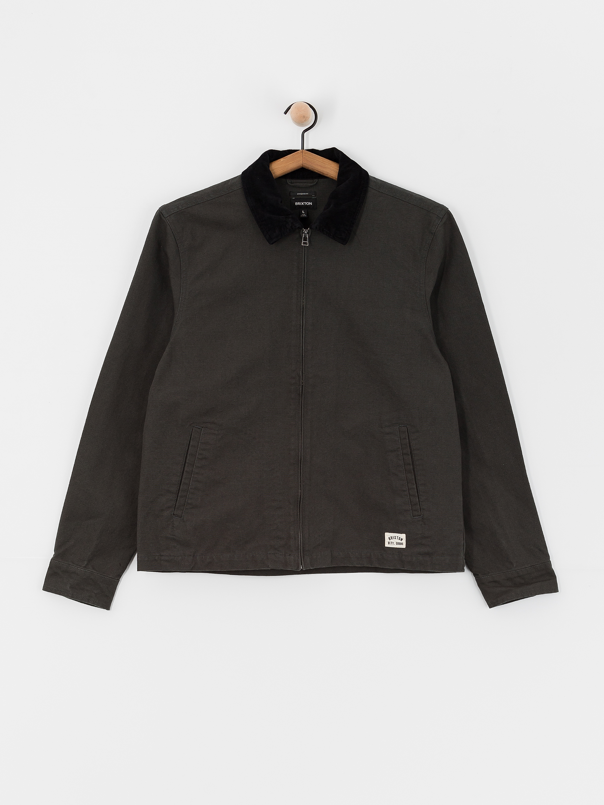 Brixton Mechanic Garage Zip Jacket - black (washed black)