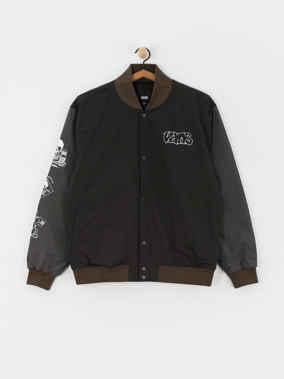 Vans Crazy Eddy Baseball Jacke (black/asphalt)