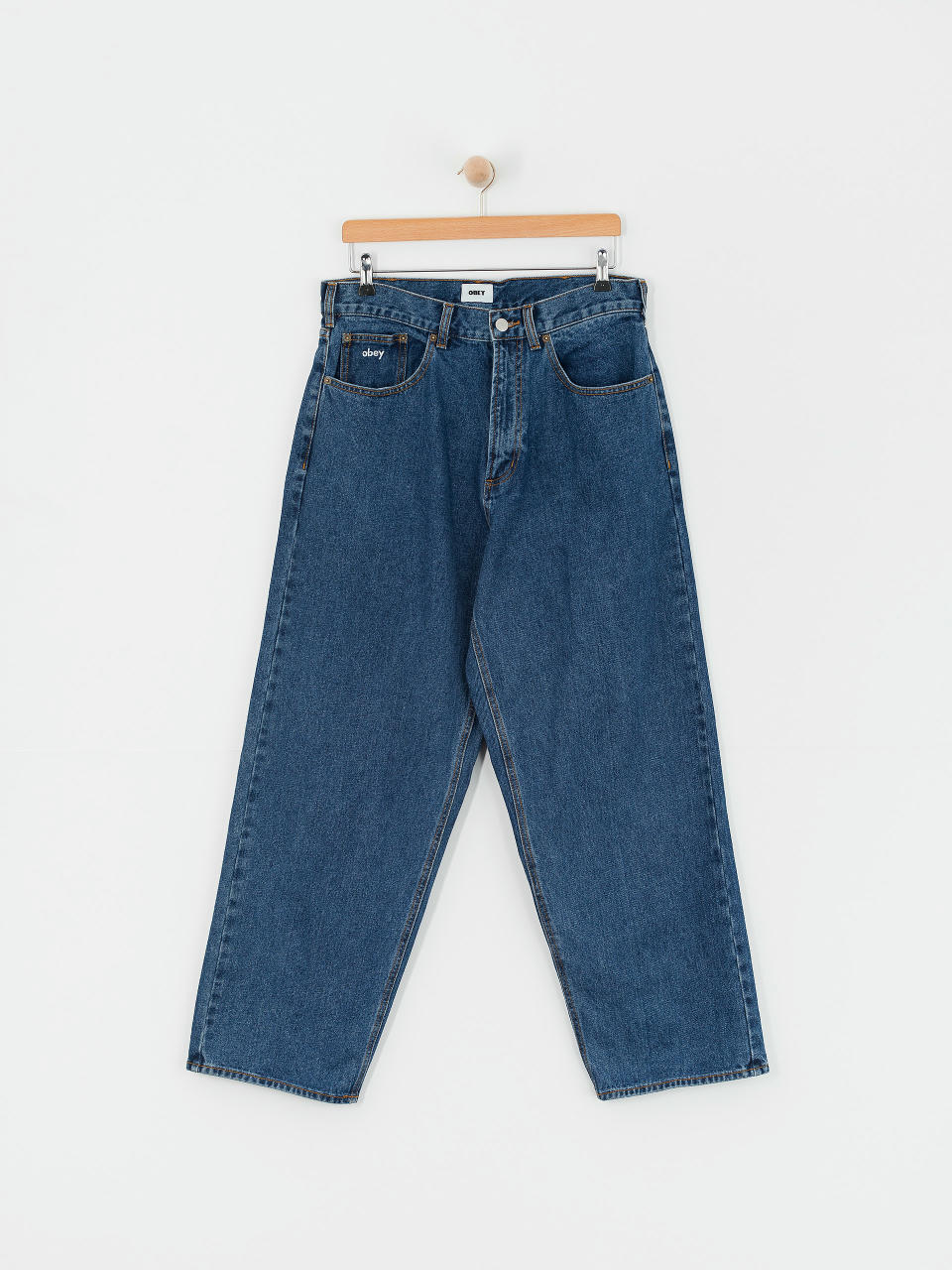 OBEY Bigwig Baggy Denim Hose (stone wash indigo)