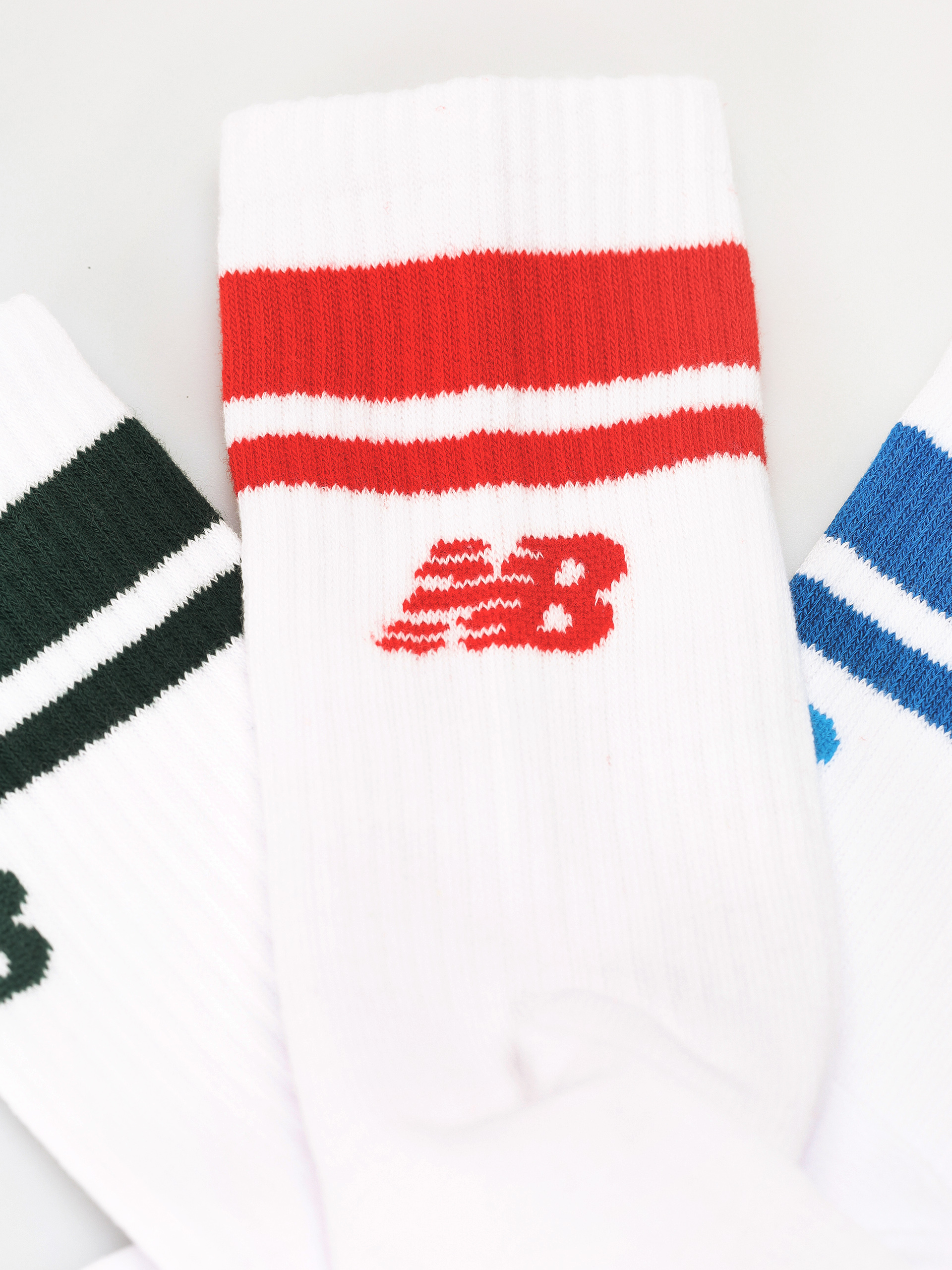 New Balance Essentials Line Midcalf 3 Pk Socken WeiB Mehrfarbig assorted