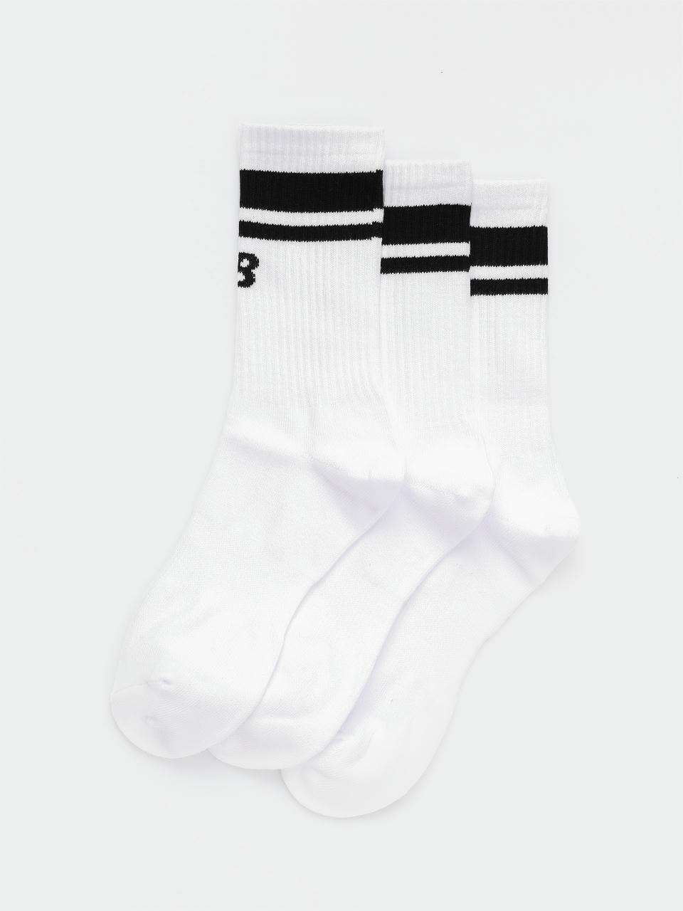 New Balance Essentials Line Midcalf 3 Pk Socken (white/black)