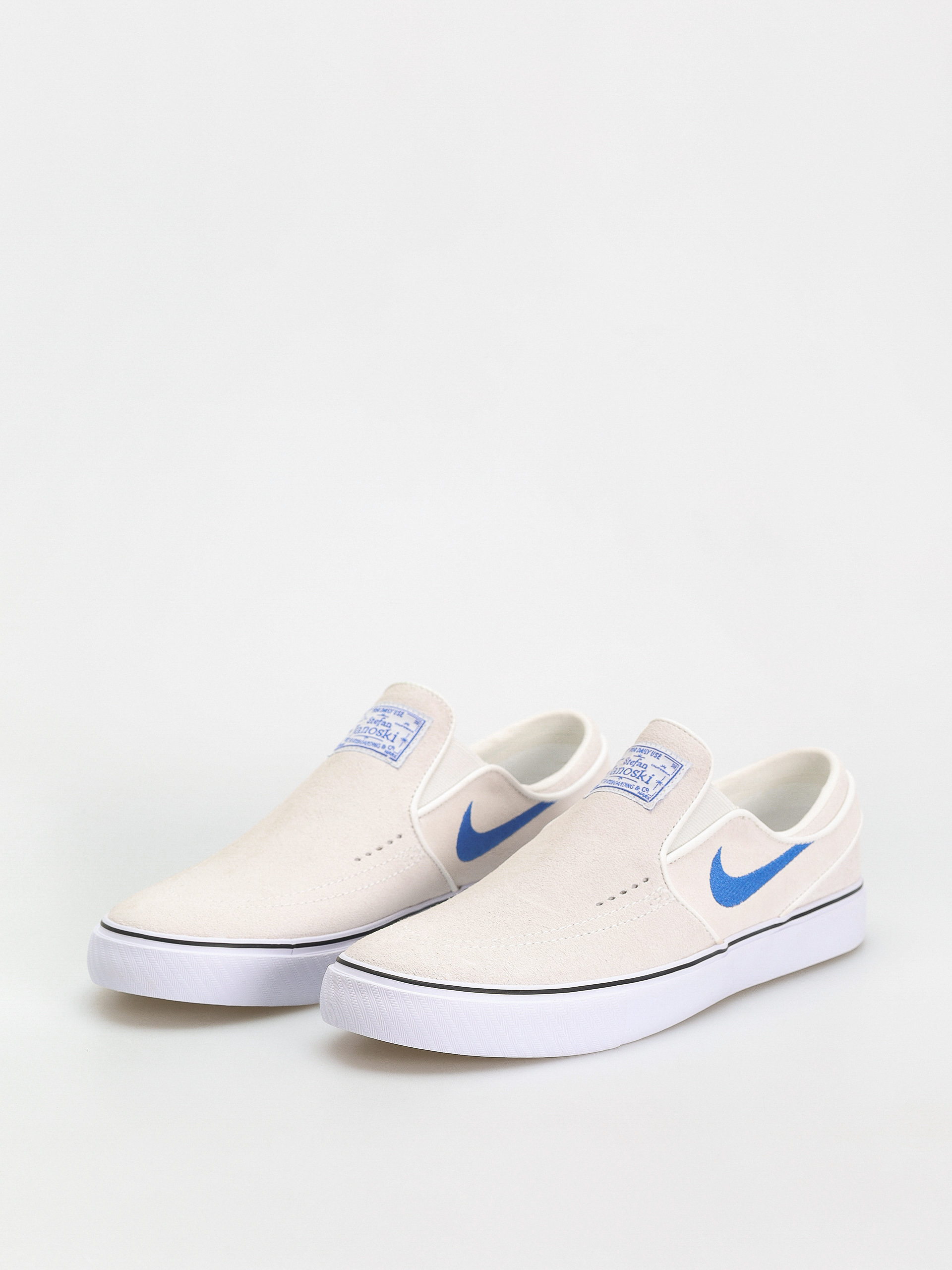 Nike sb janoski bone  and  white slip-on skate shoes best sale