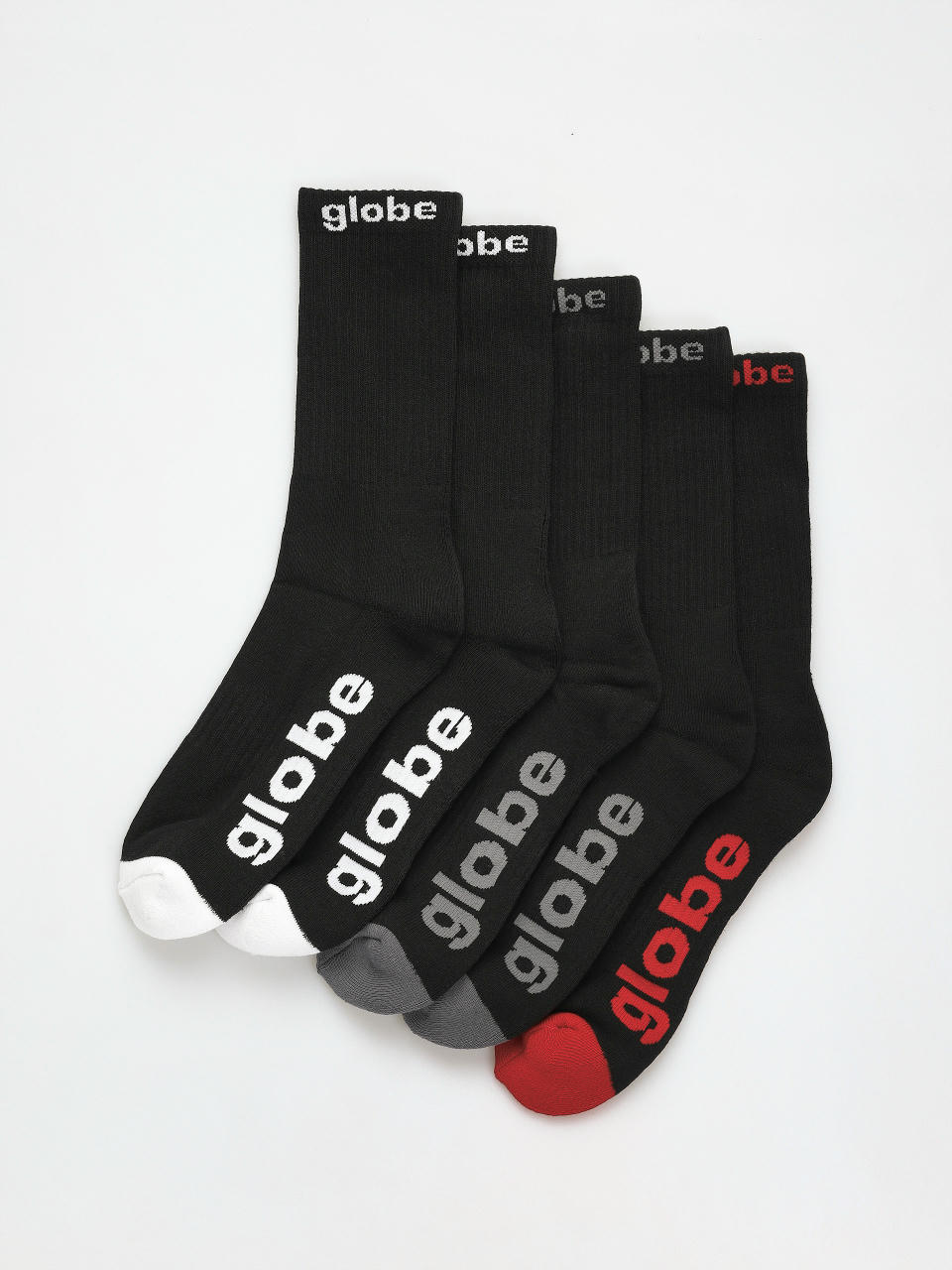 Globe Socken Og 5 Pack (black/assorted)