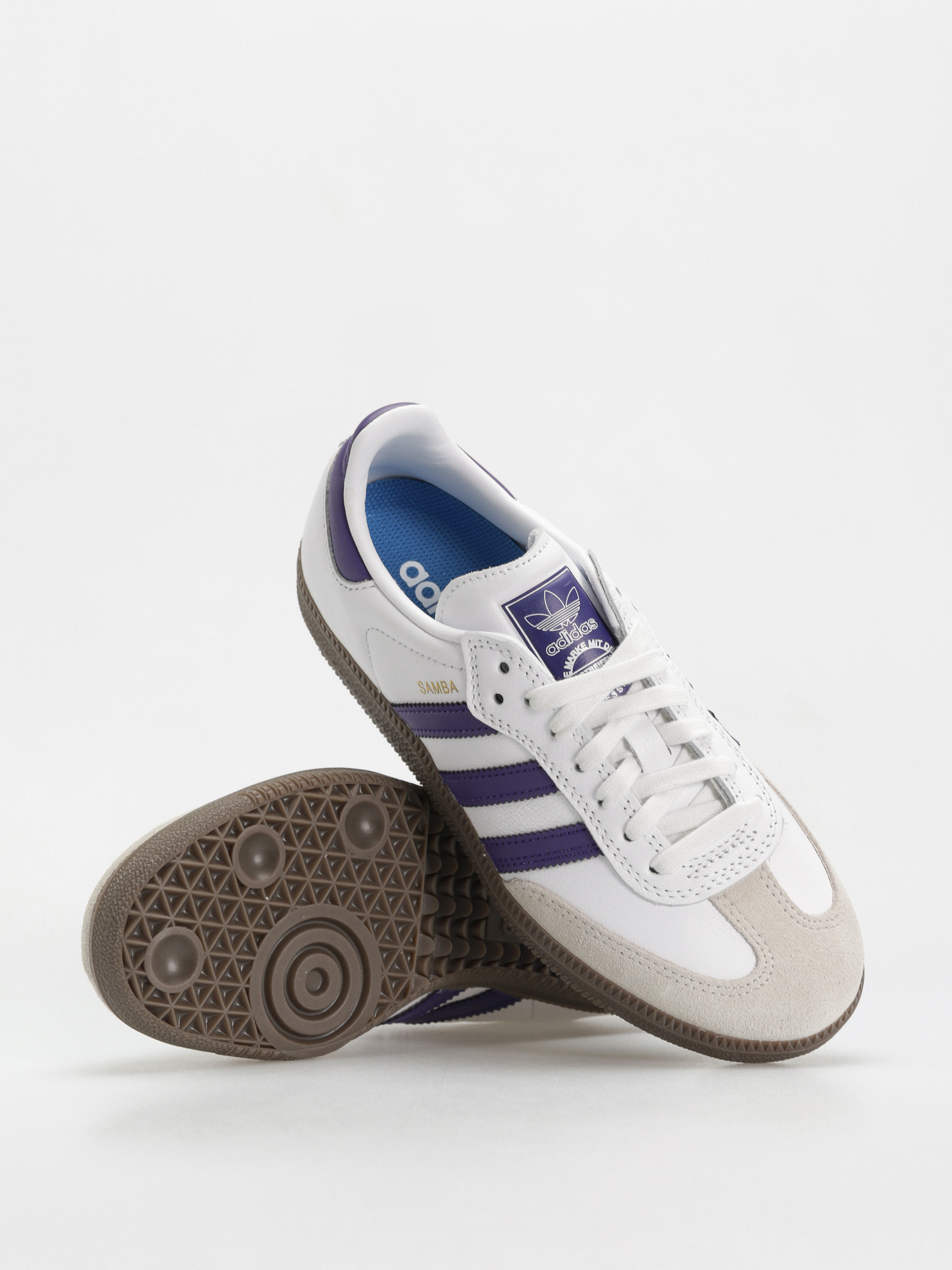 adidas Shoes Samba ADV (ftwwht/cpurpl/goldmt)