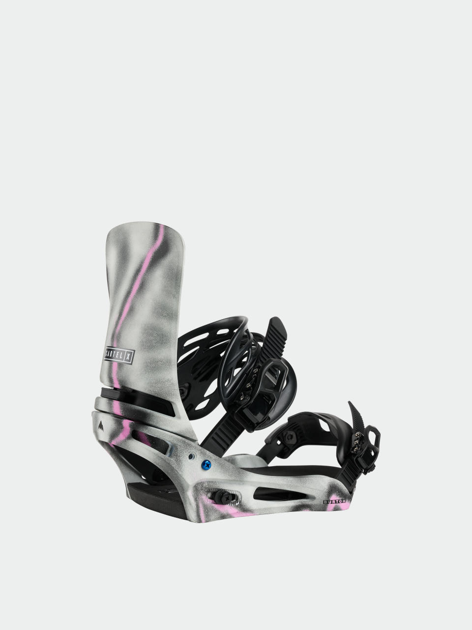 Mens Burton Snowboard bindings Cartel X (gray/pink)