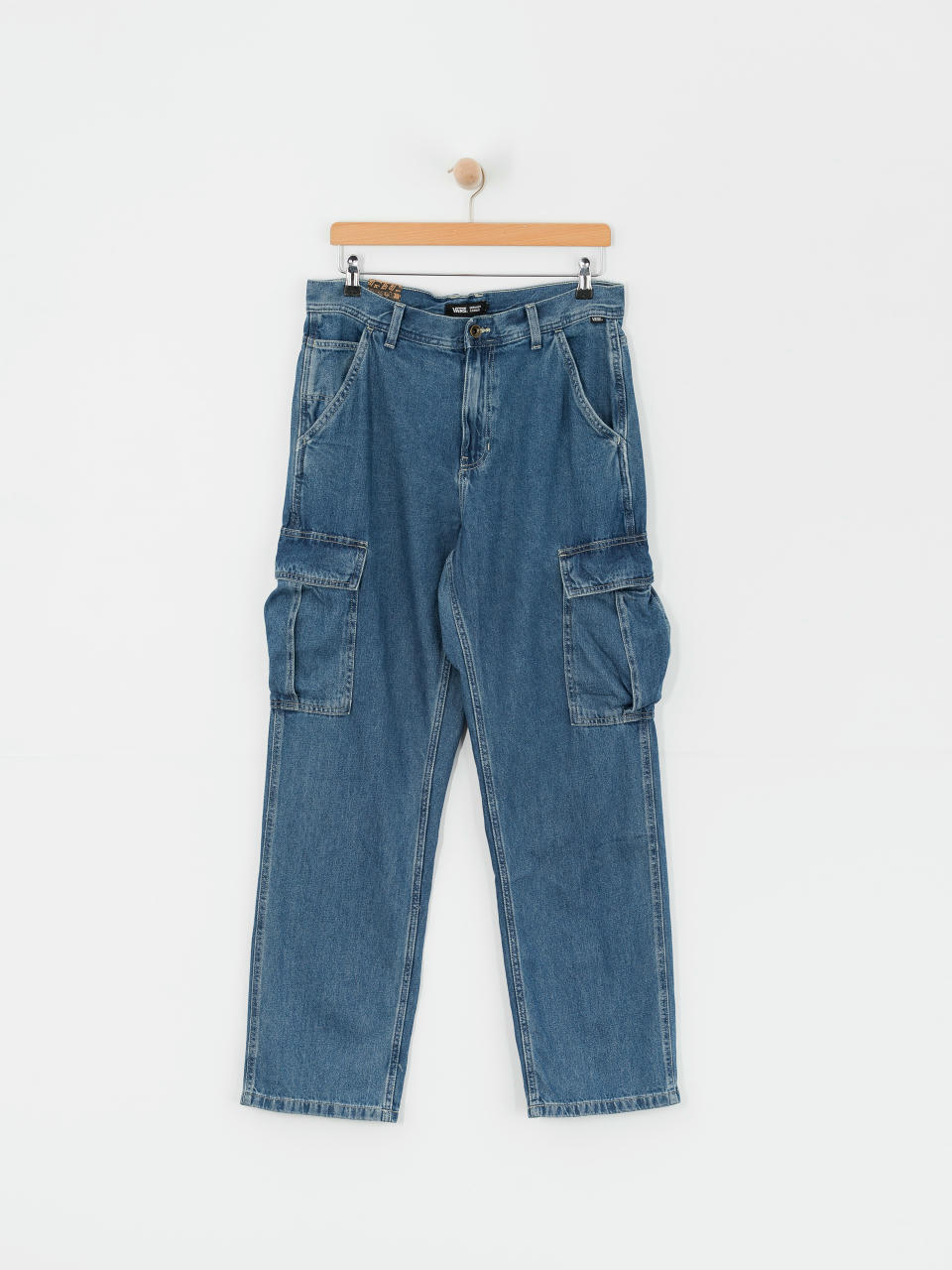 Vans Service Cargo Loose Denim Pants (vintage indigo)