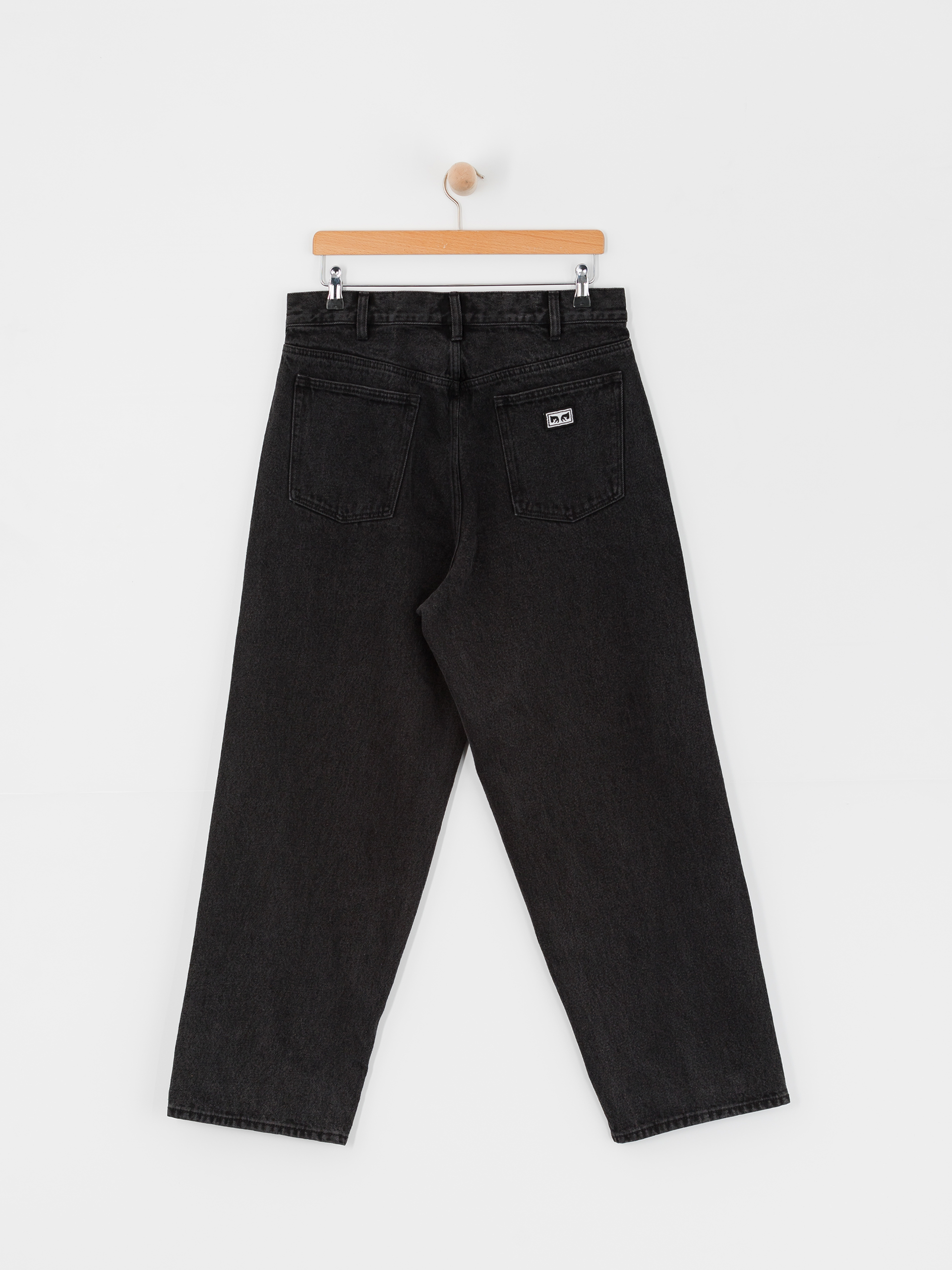 OBEY Bigwig Baggy Denim Hose (faded black)