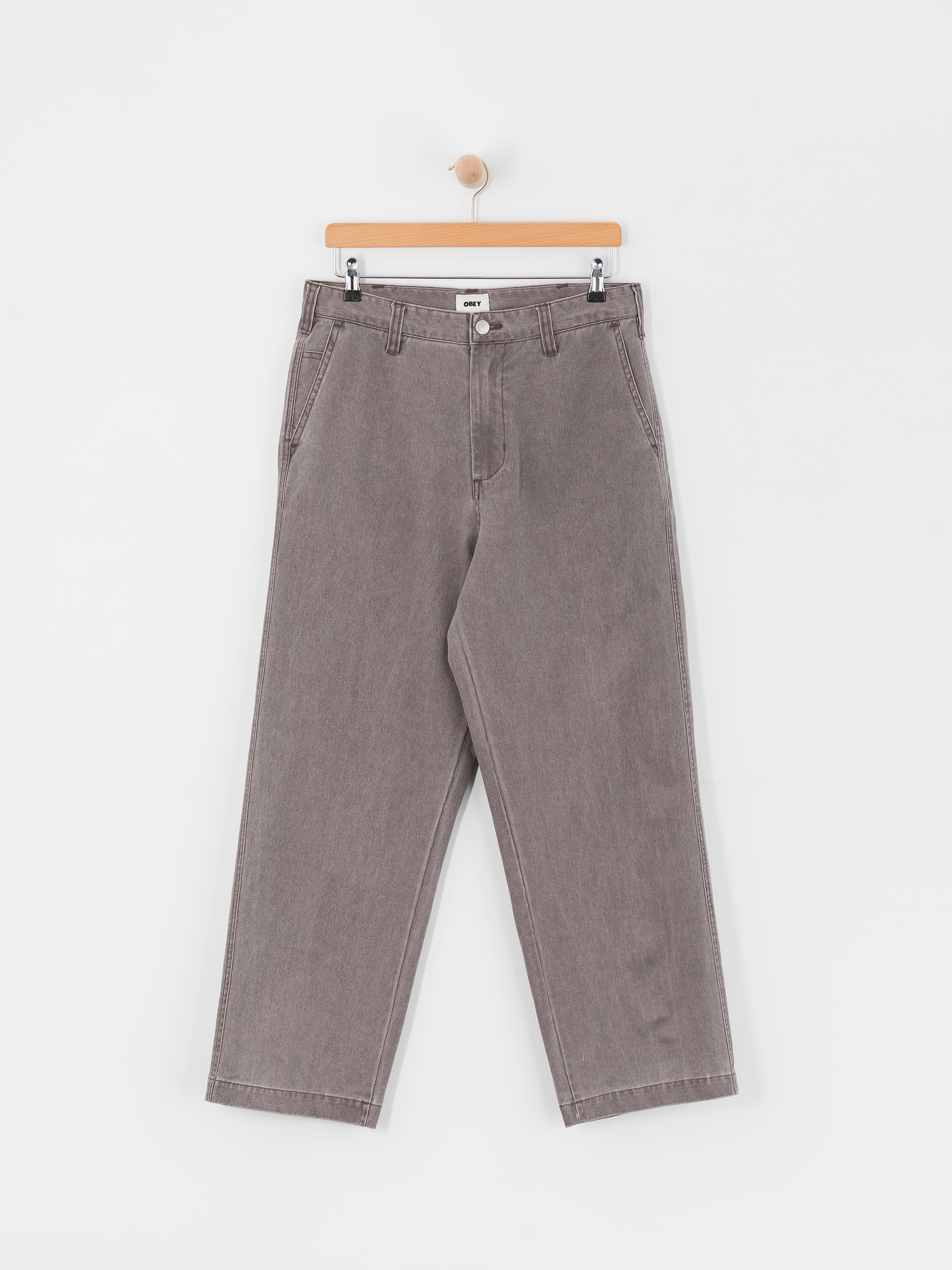 OBEY Bigwig Chino Pants - grey (pigment java brown)