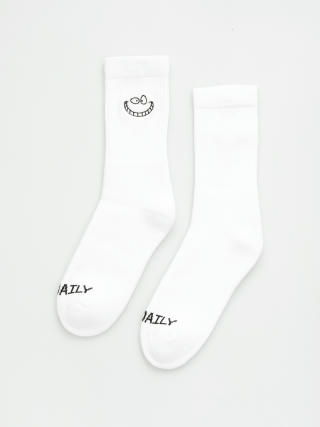 Iriedaily Grin Cat Socks (white)