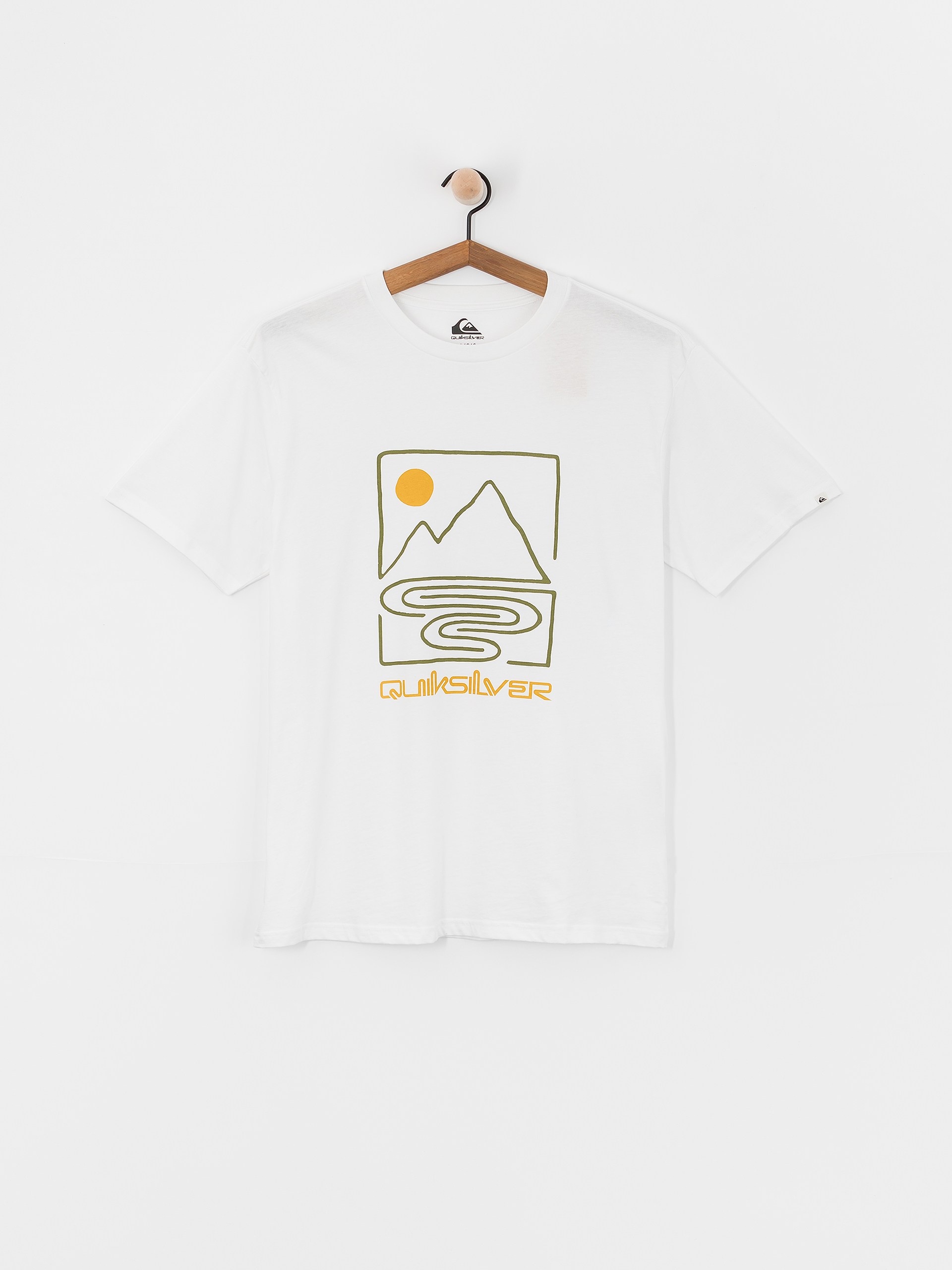 Quiksilver Qs Outline Mountains T-Shirt (white)