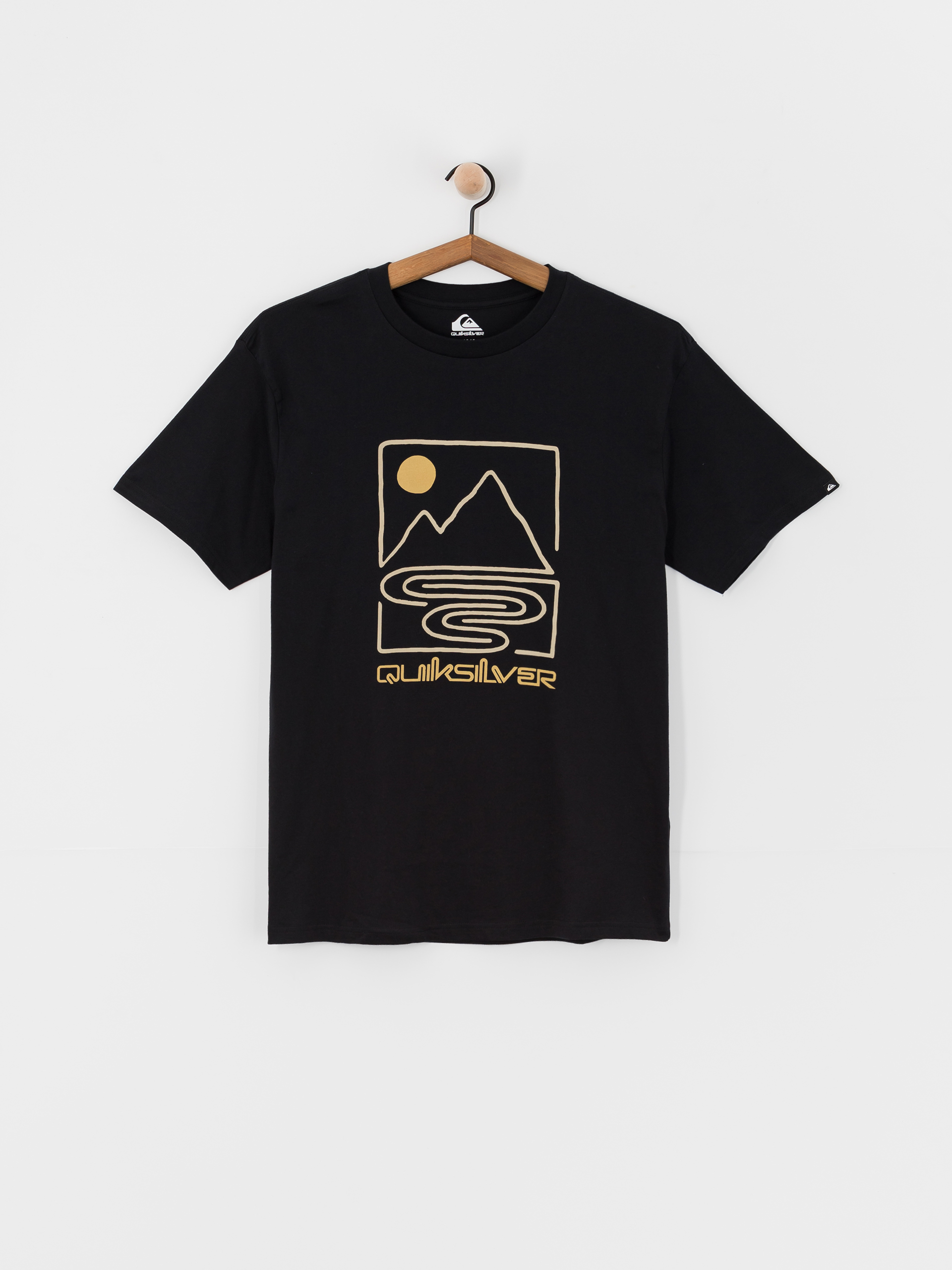 Quiksilver Qs Outline Mountains T-Shirt (black)