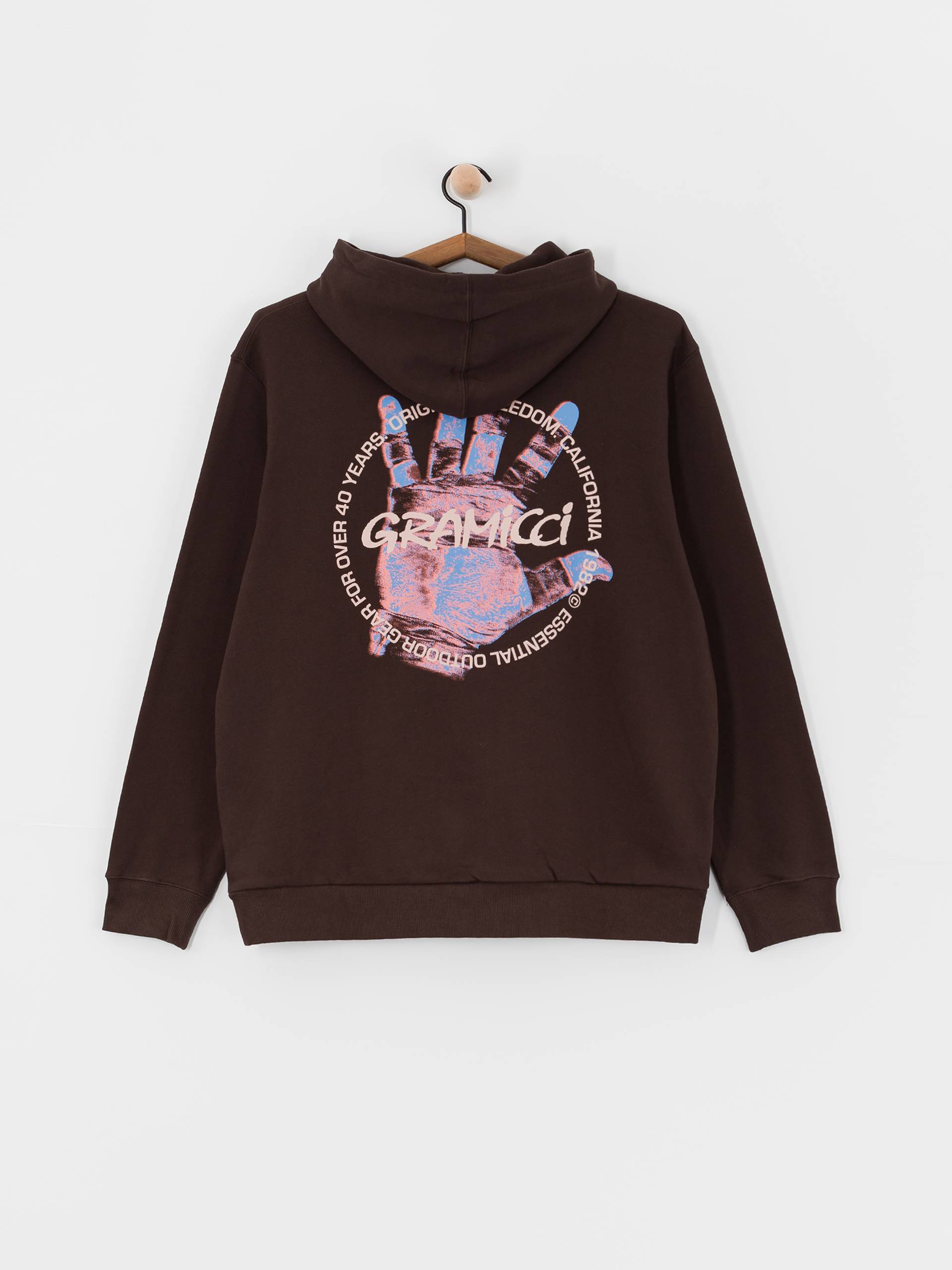 Gramicci Hoodie Climber’S Hand HD (dark brown)