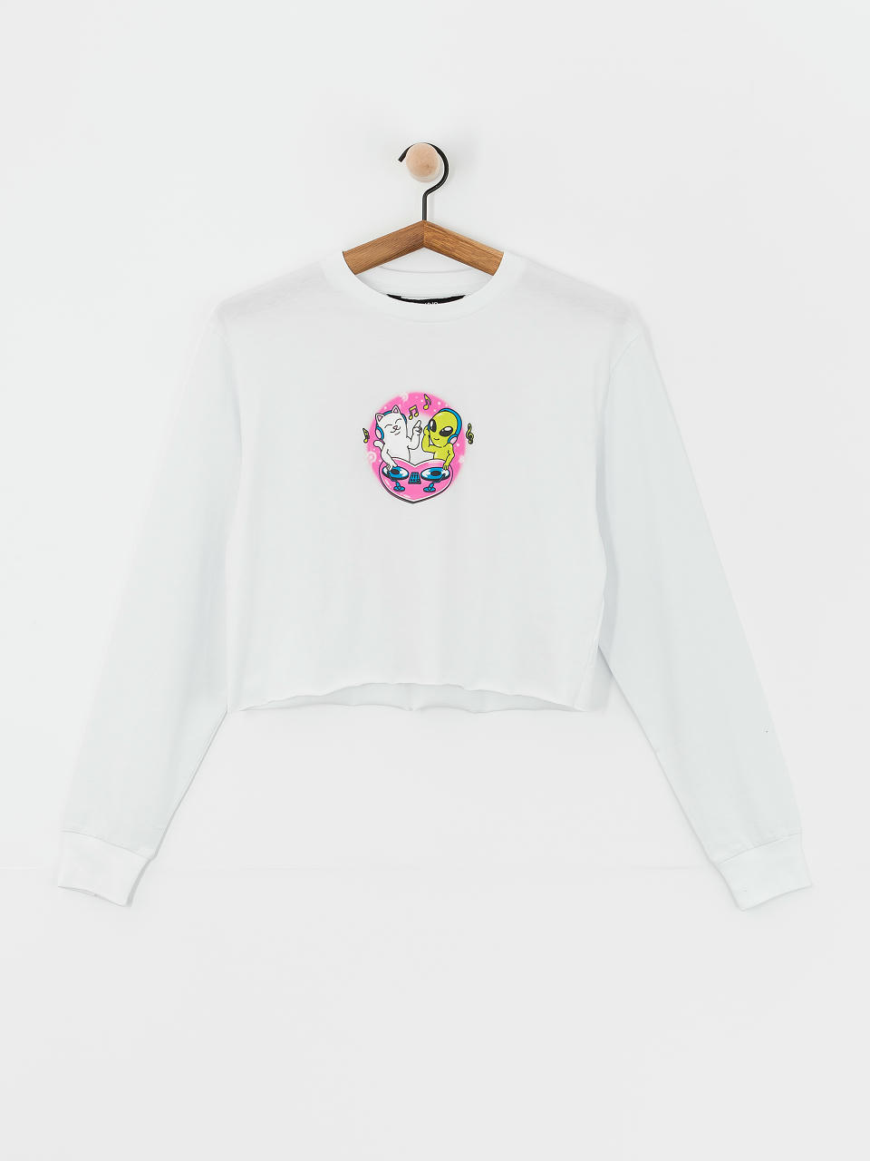 RipNDip Longsleeve Love Is Ripndip Cropped (white)