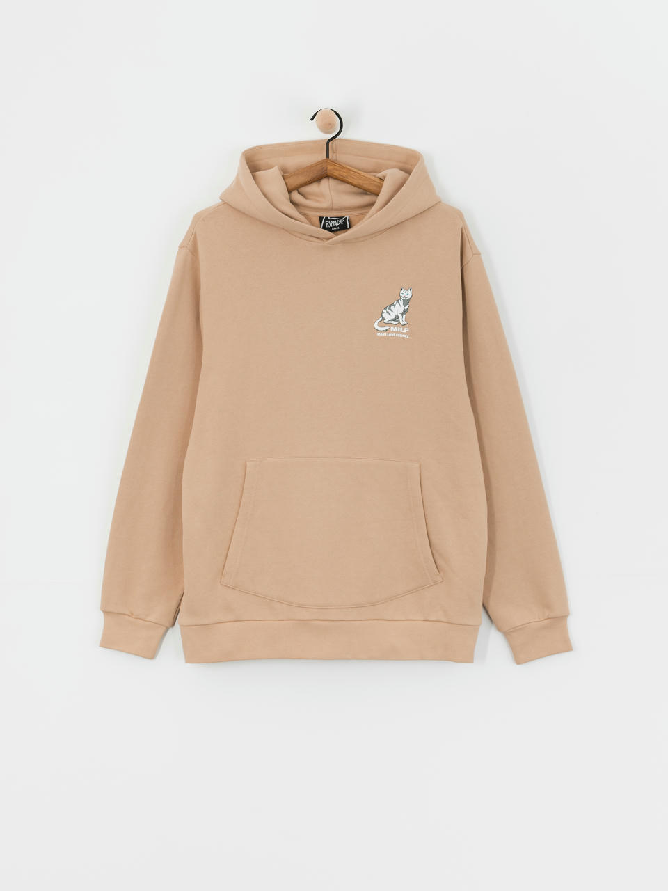 RipNDip Hoodie Man I Love Felines HD (almond)