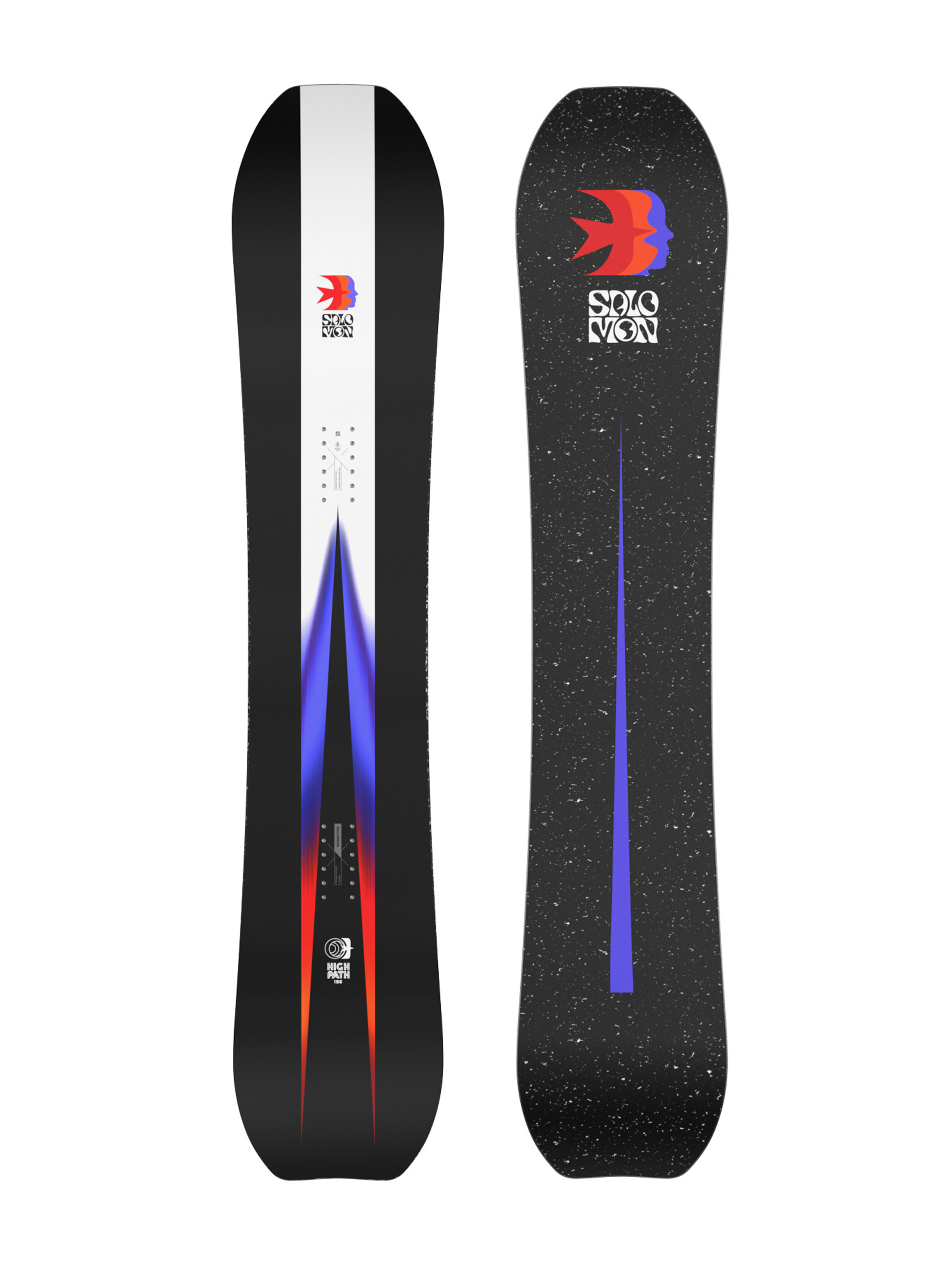 Snowboard Salomon Highpath - white, black, multicolor