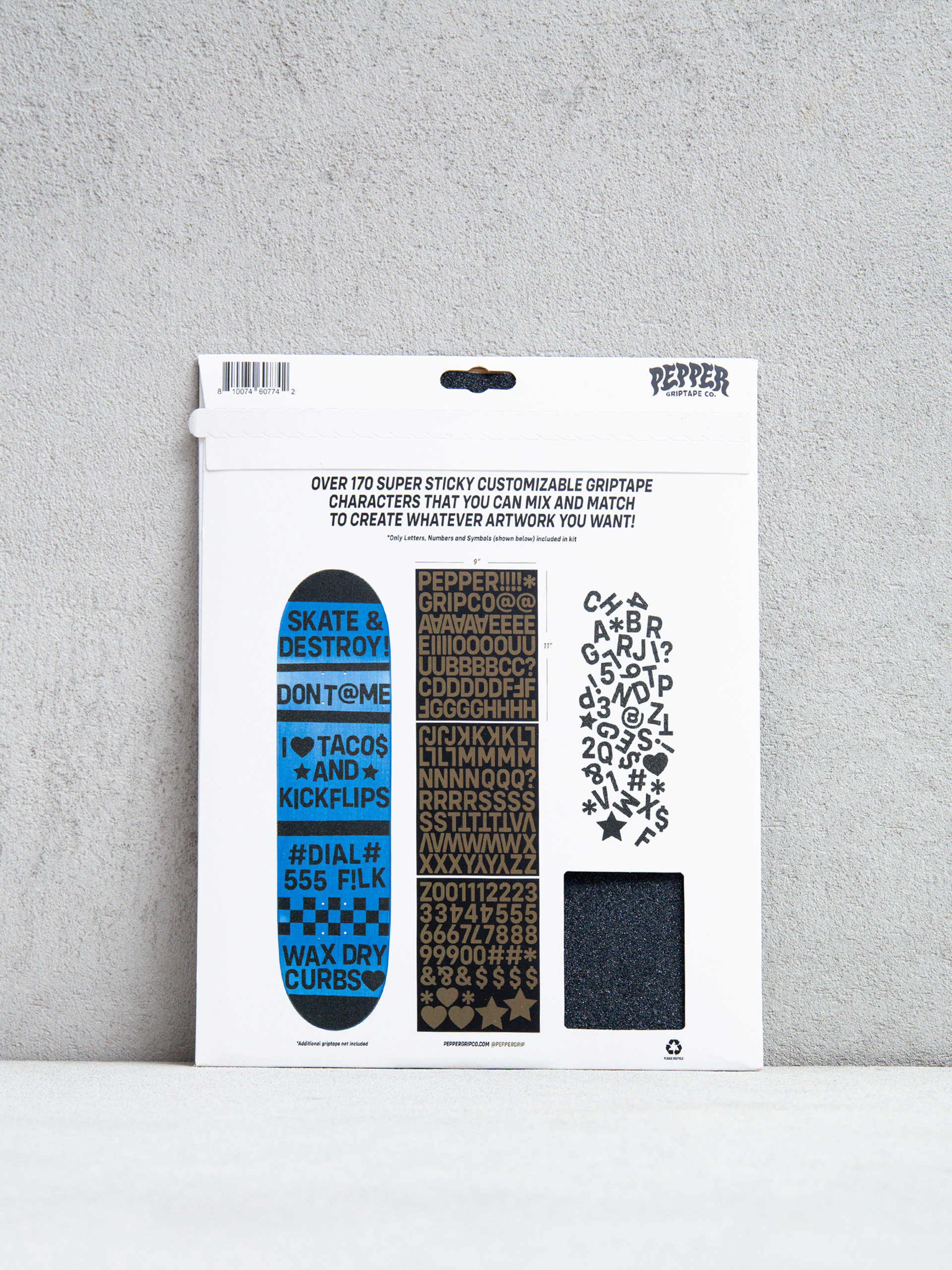 Pepper_Griptape Grip Alphanumeric (black)