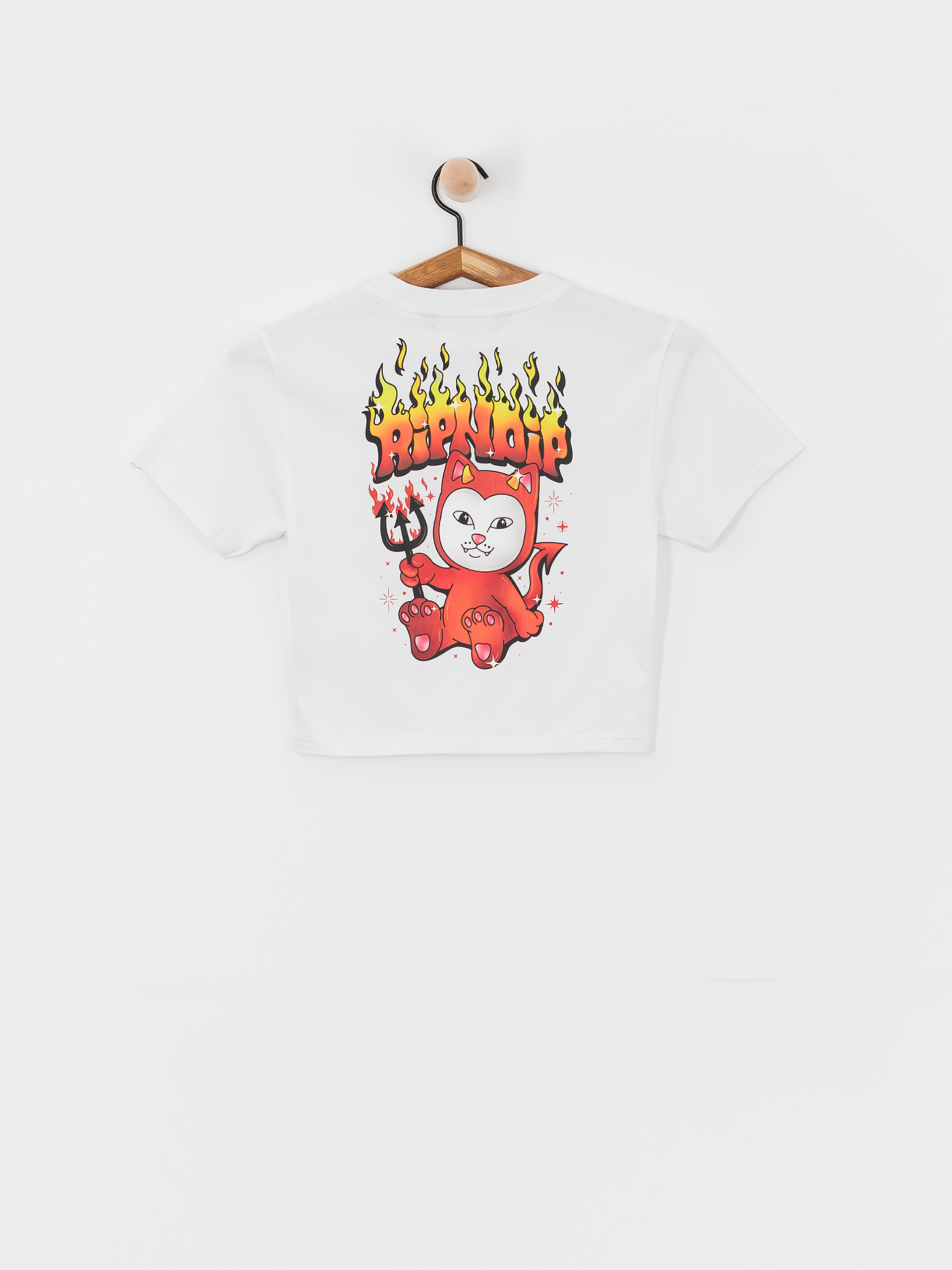 Ripndip Scary Cute L/S T-Shirt Natural Tシャツ RipNDip Scary Cute Cropped Baby T-Shirt - white (white)
