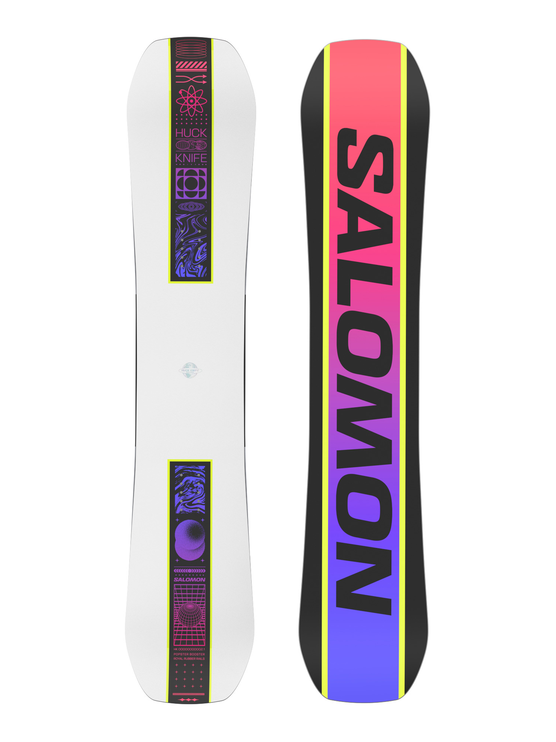 Mens Salomon Snowboard Huck Knife (white/red/blue)